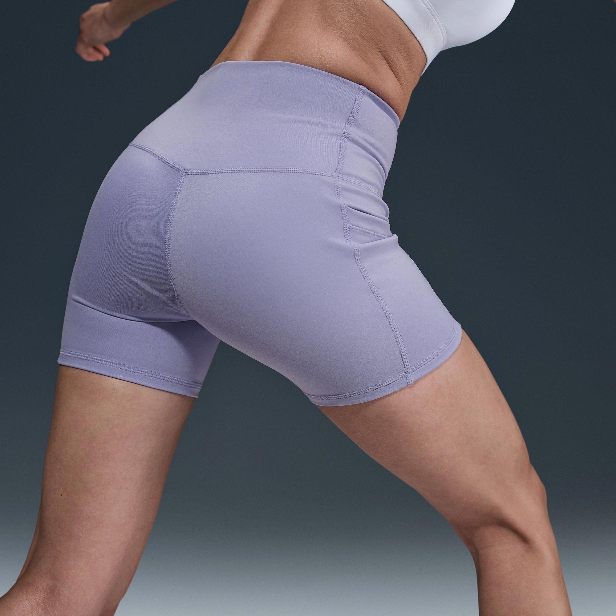 NikeCourt Women's Dri-FIT High-Waisted Tennis Shorts - Purple (5)