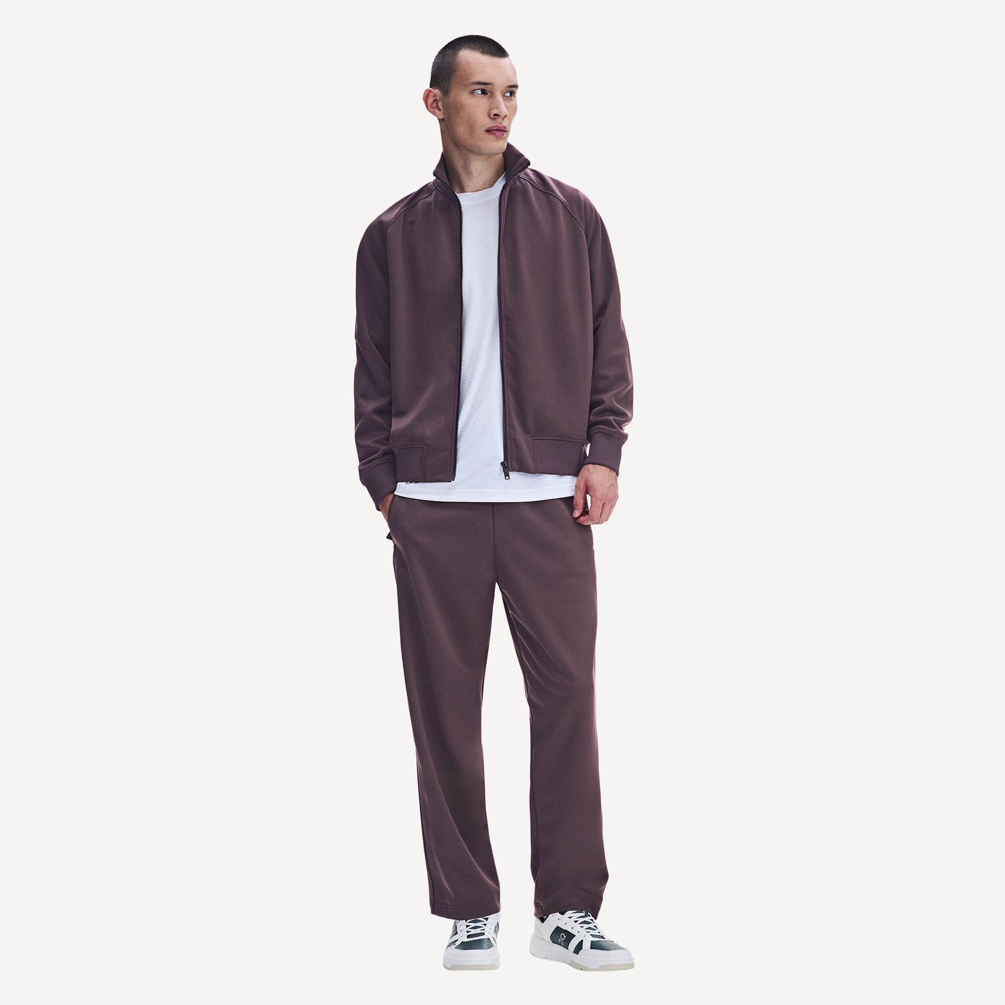 On Courtside Men's Full-Zip Tennis Jacket - Purple (3)
