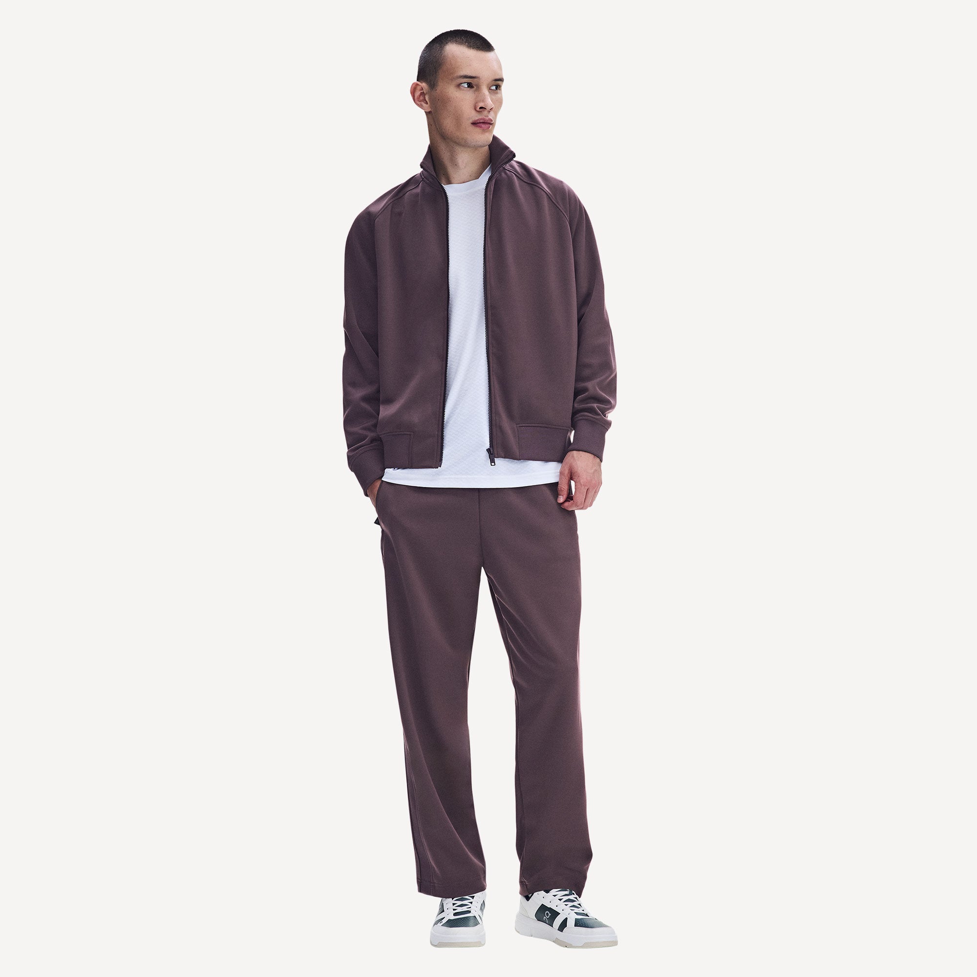 On Courtside Men's Tennis Pants - Purple (1)