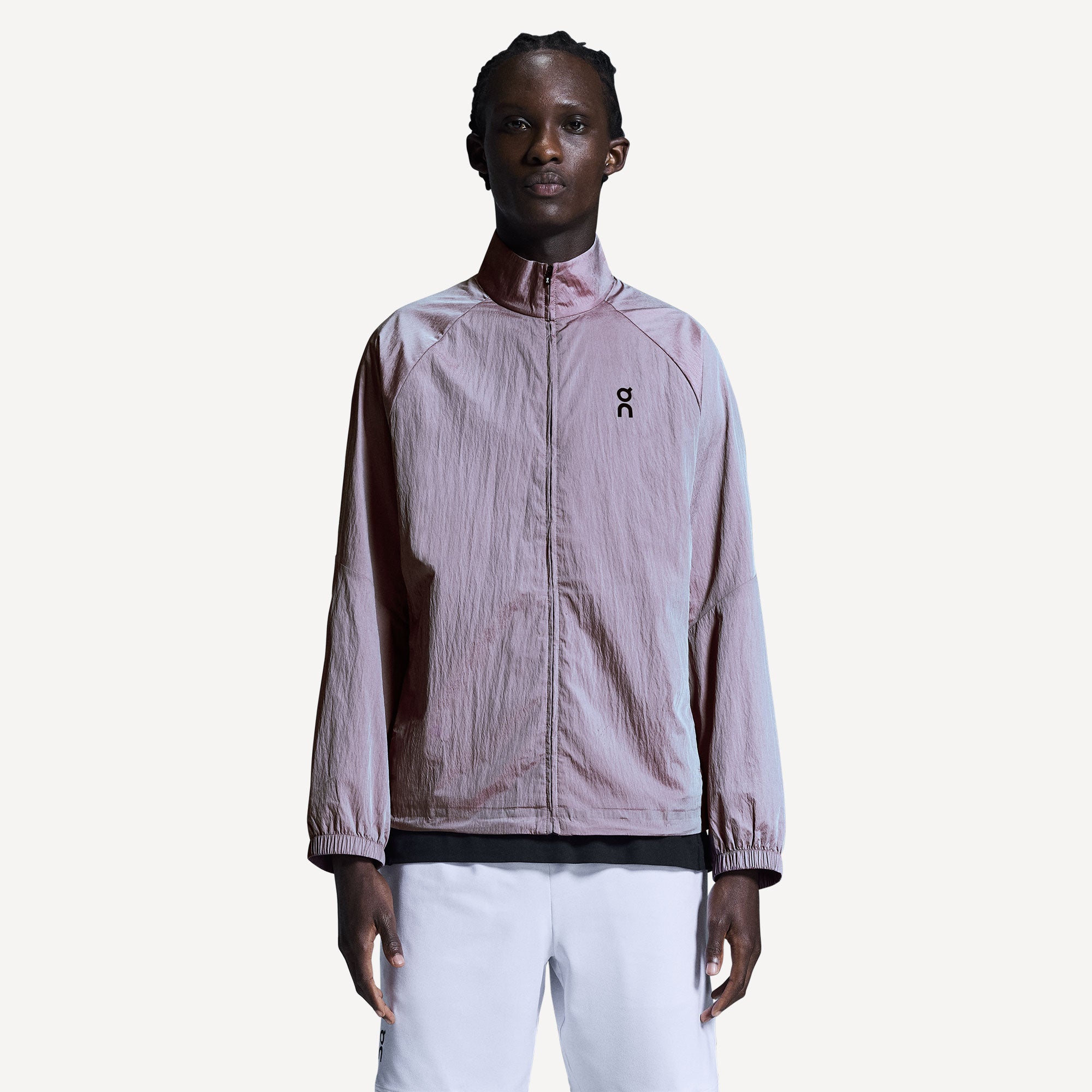 On Court Men's Tennis Jacket - Pink (1)