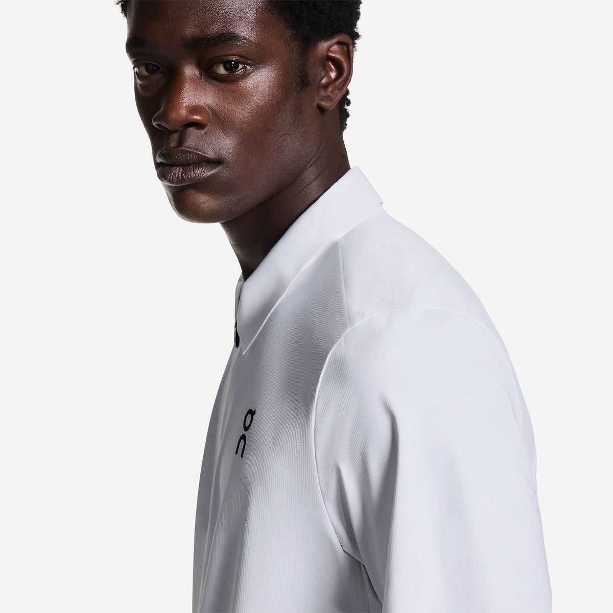 On Court Men's Tennis Polo - White (6)