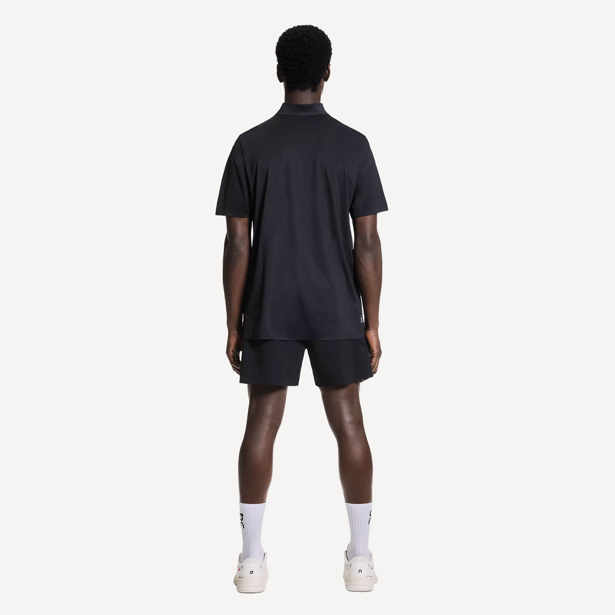On Court Men's Tennis Polo - Black (3)