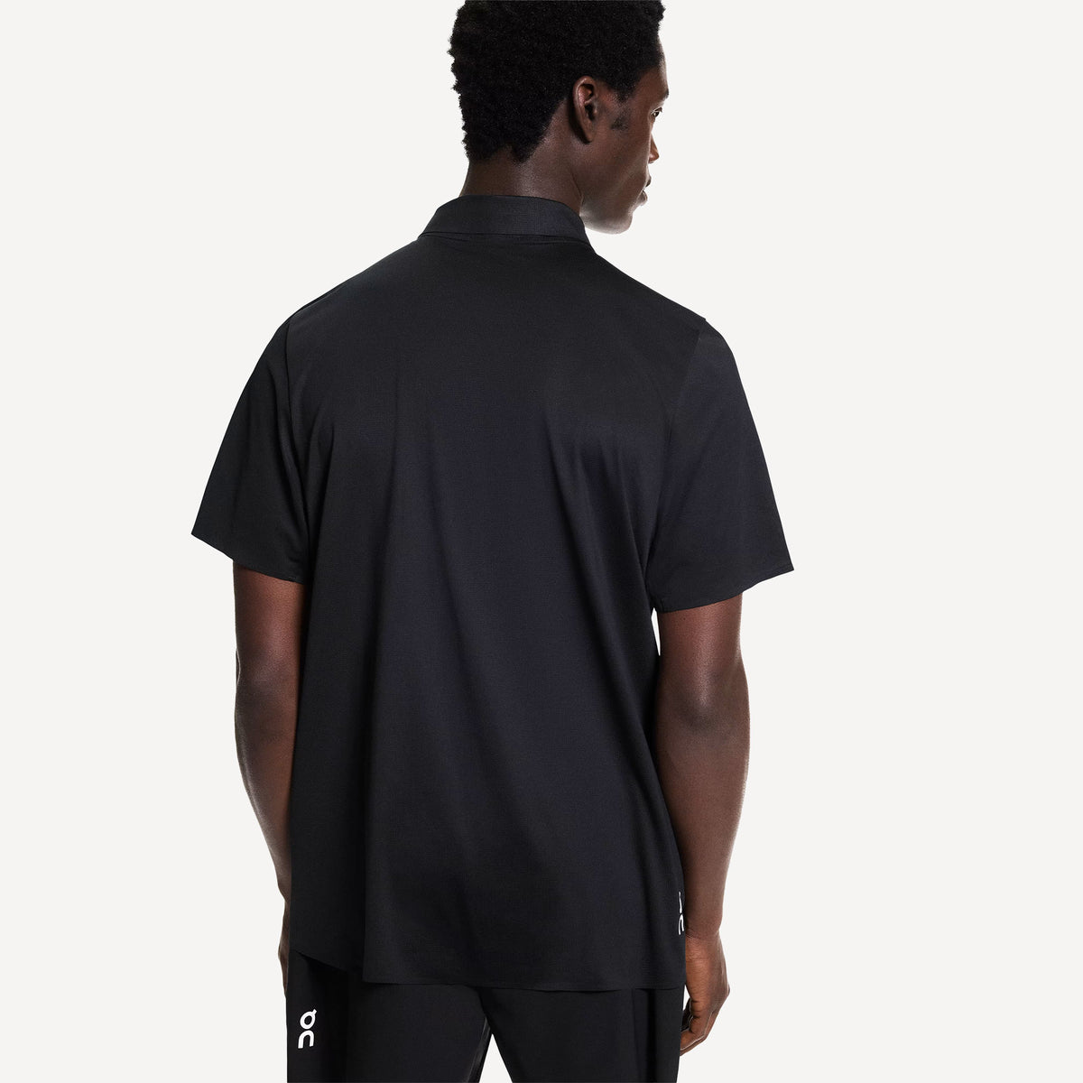 On Court Men's Tennis Polo - Black (4)