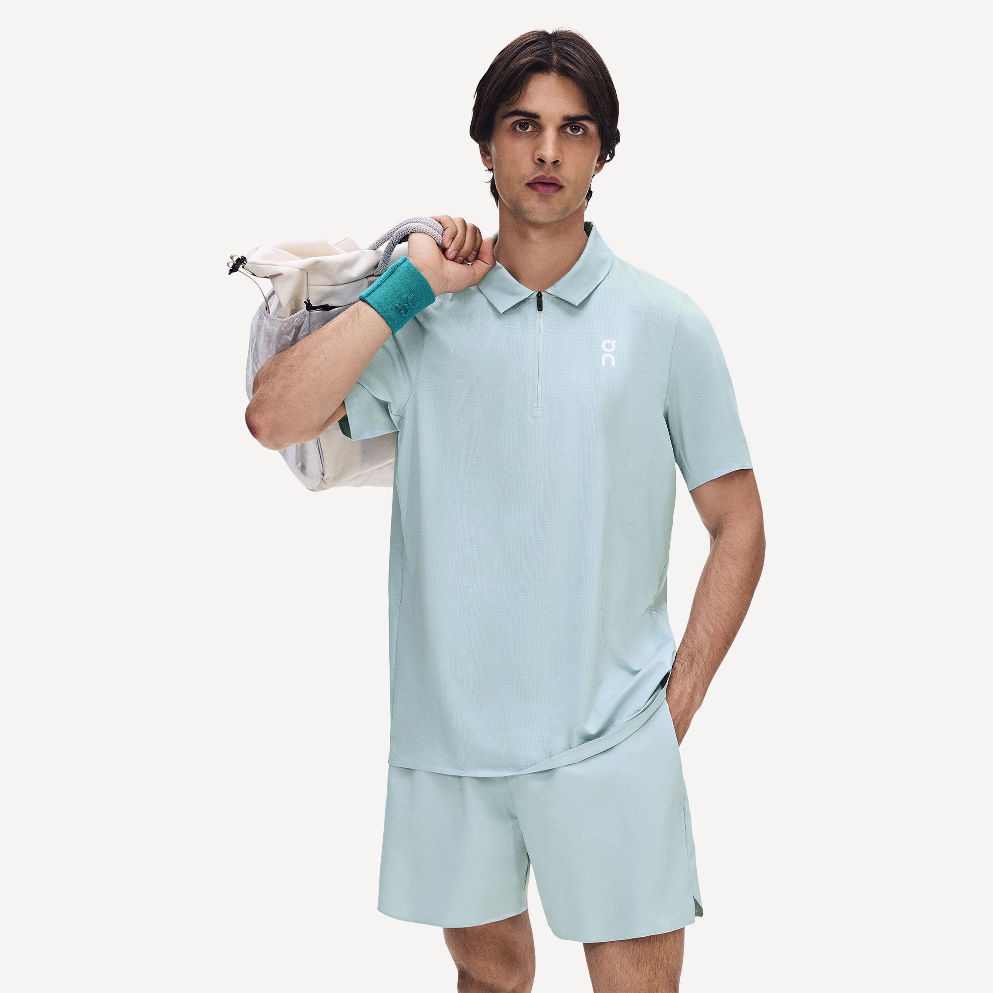 On Court Men's Tennis Polo - Blue (3)