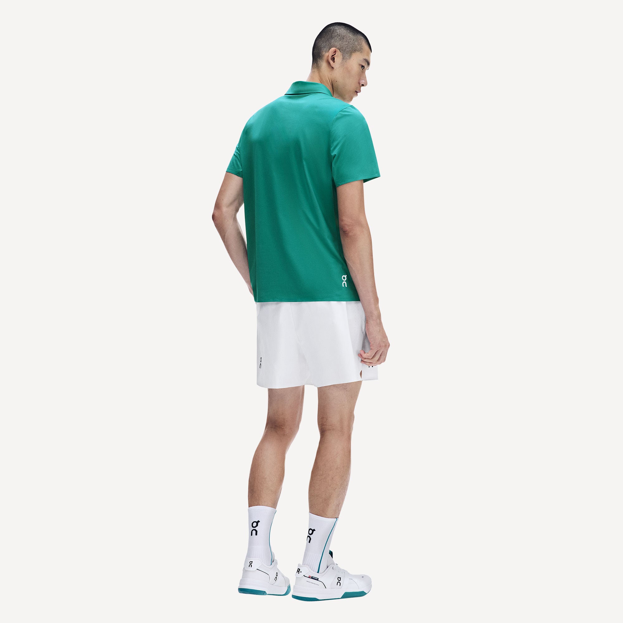 On Court Men's Tennis Polo - Green (4)