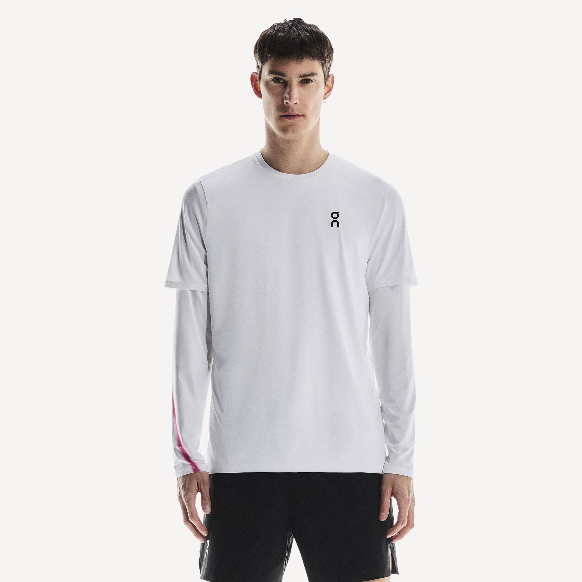 On Court Men's Tennis Shirt - White (1)