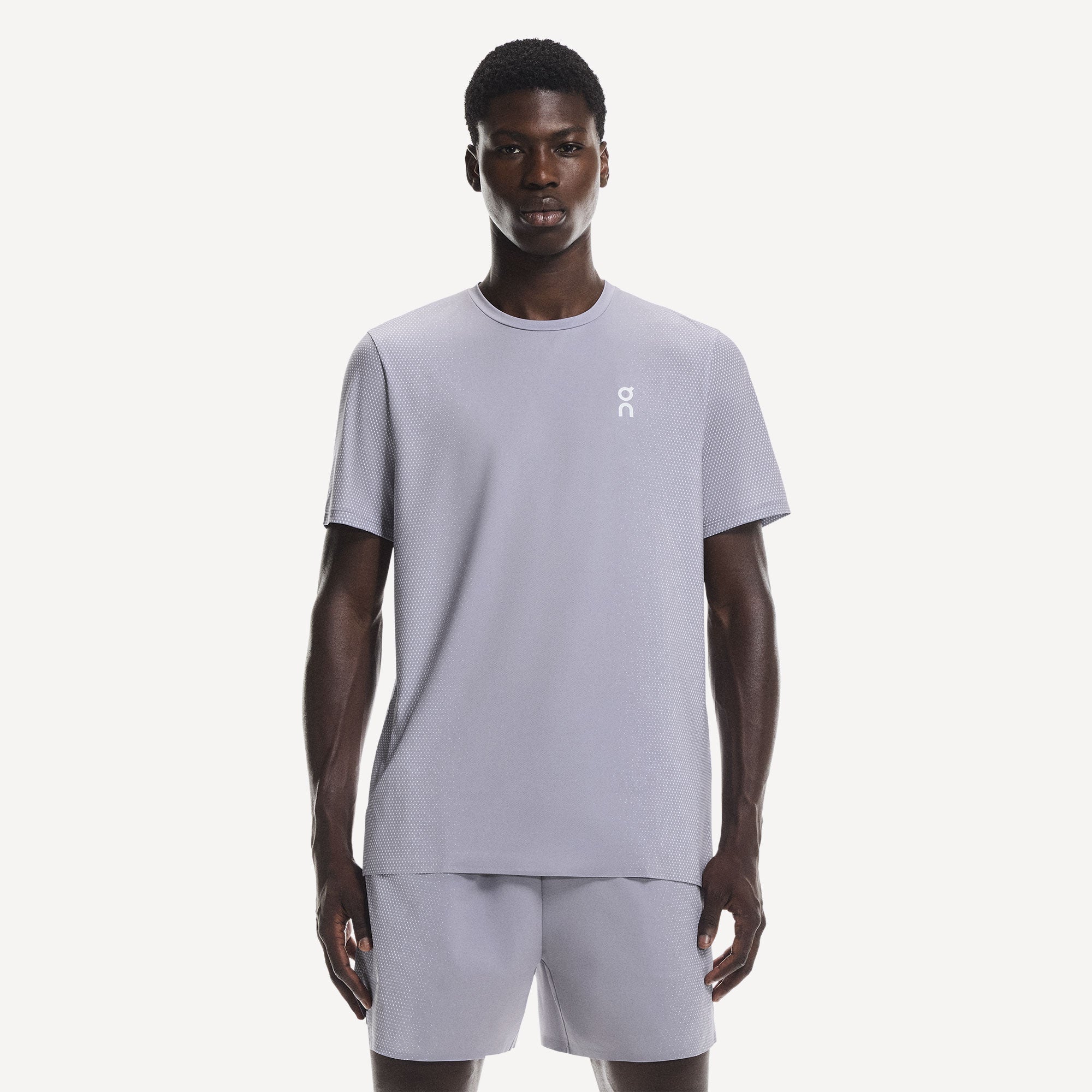 On Court Men's Tennis Shirt - Lilac (1)