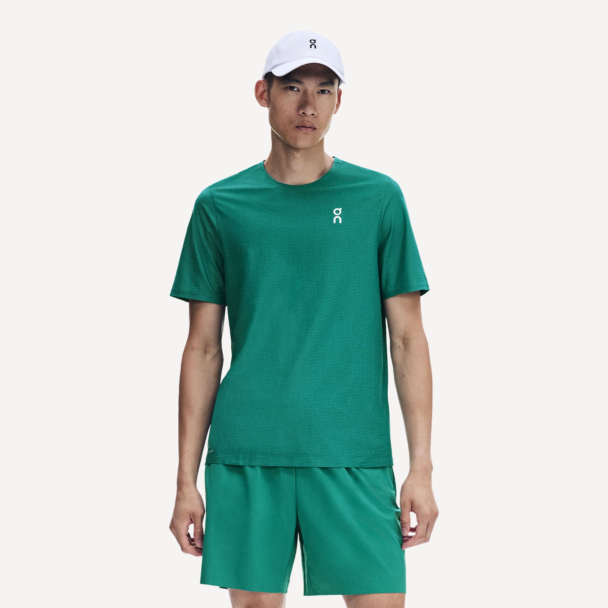 On Court Men's Tennis Shirt - Green (1)