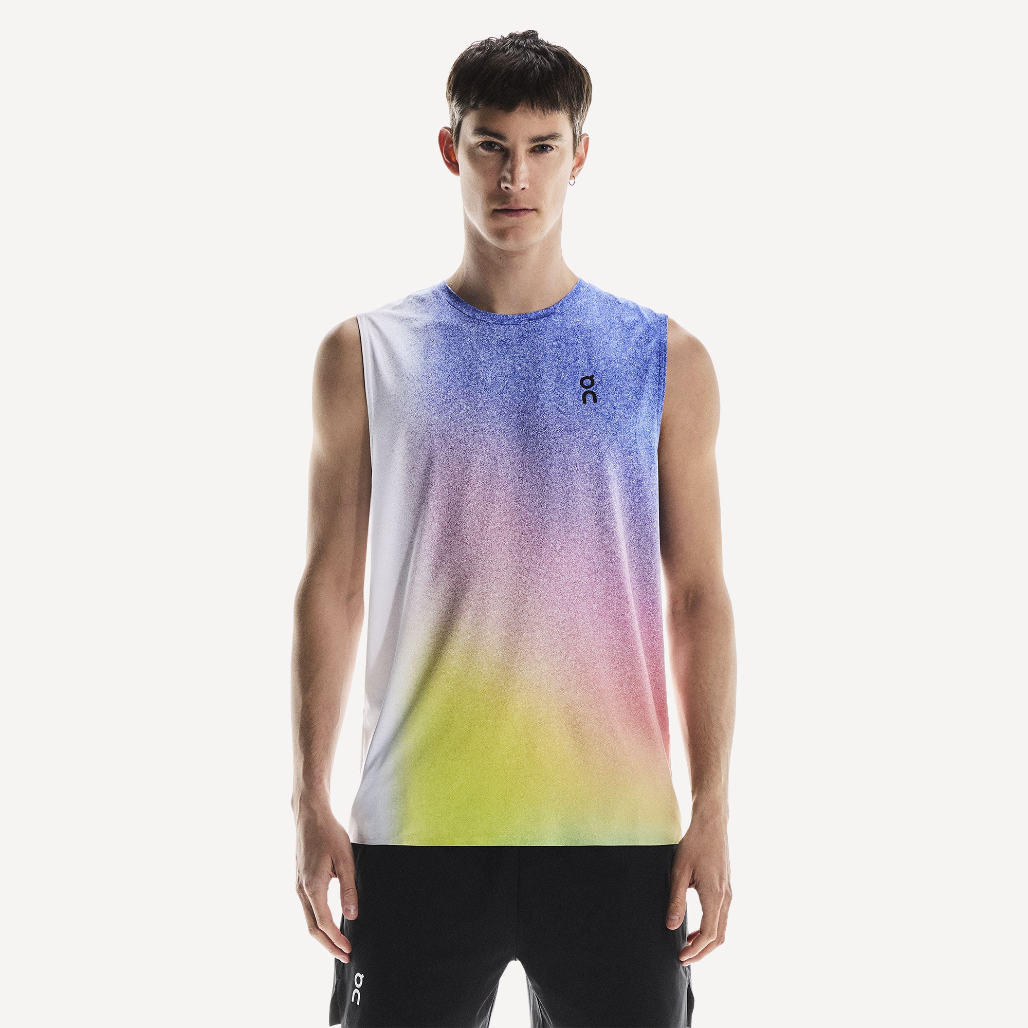 On Court Men's Tennis Tank - White (1)