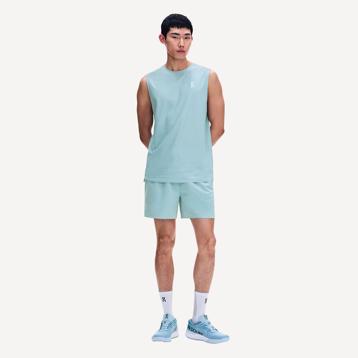 On Court Men's Tennis Tank - Blue (2)