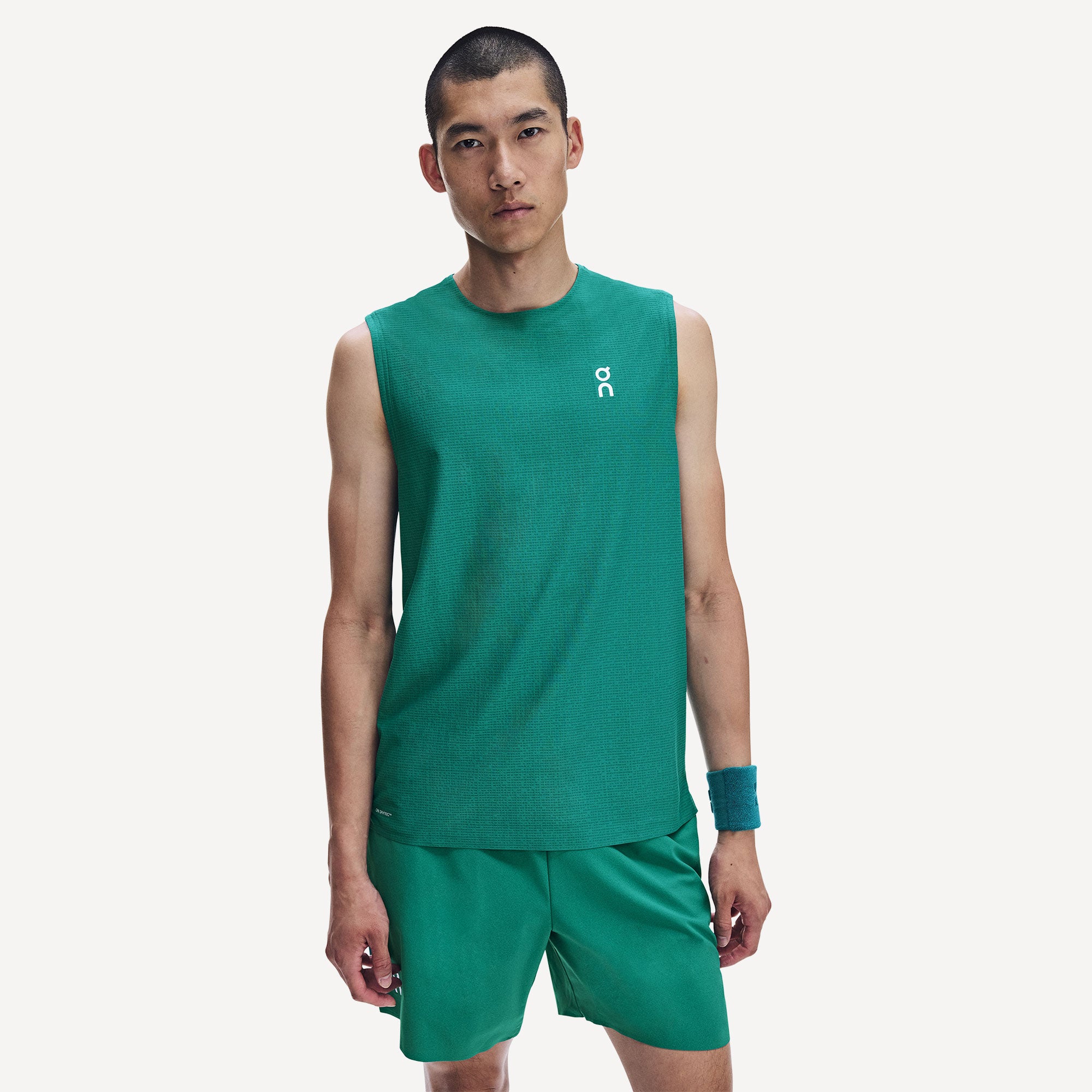 On Court Men's Tennis Tank - Green (5)
