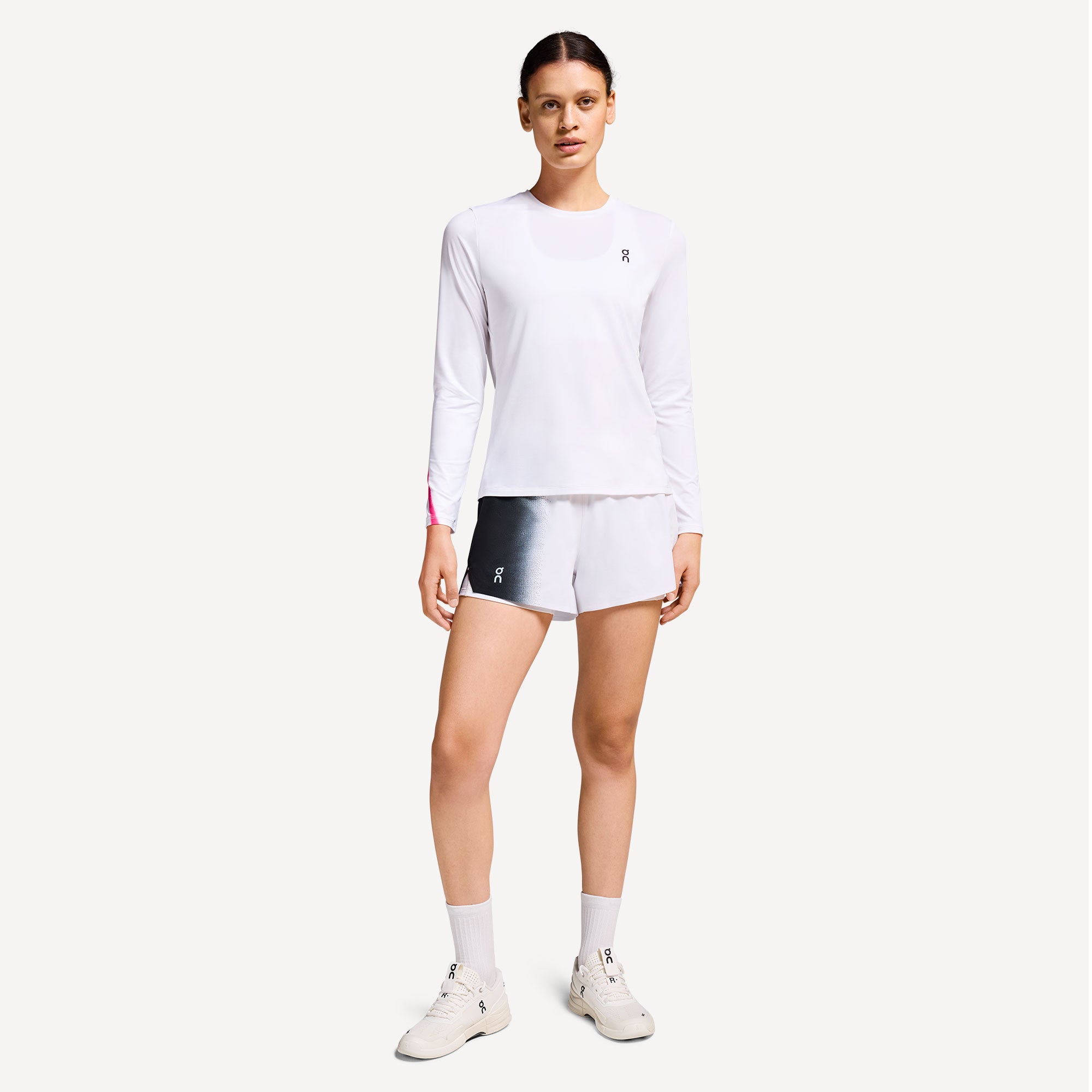 On Court Women's Long Sleeve Tennis Shirt - White (5)
