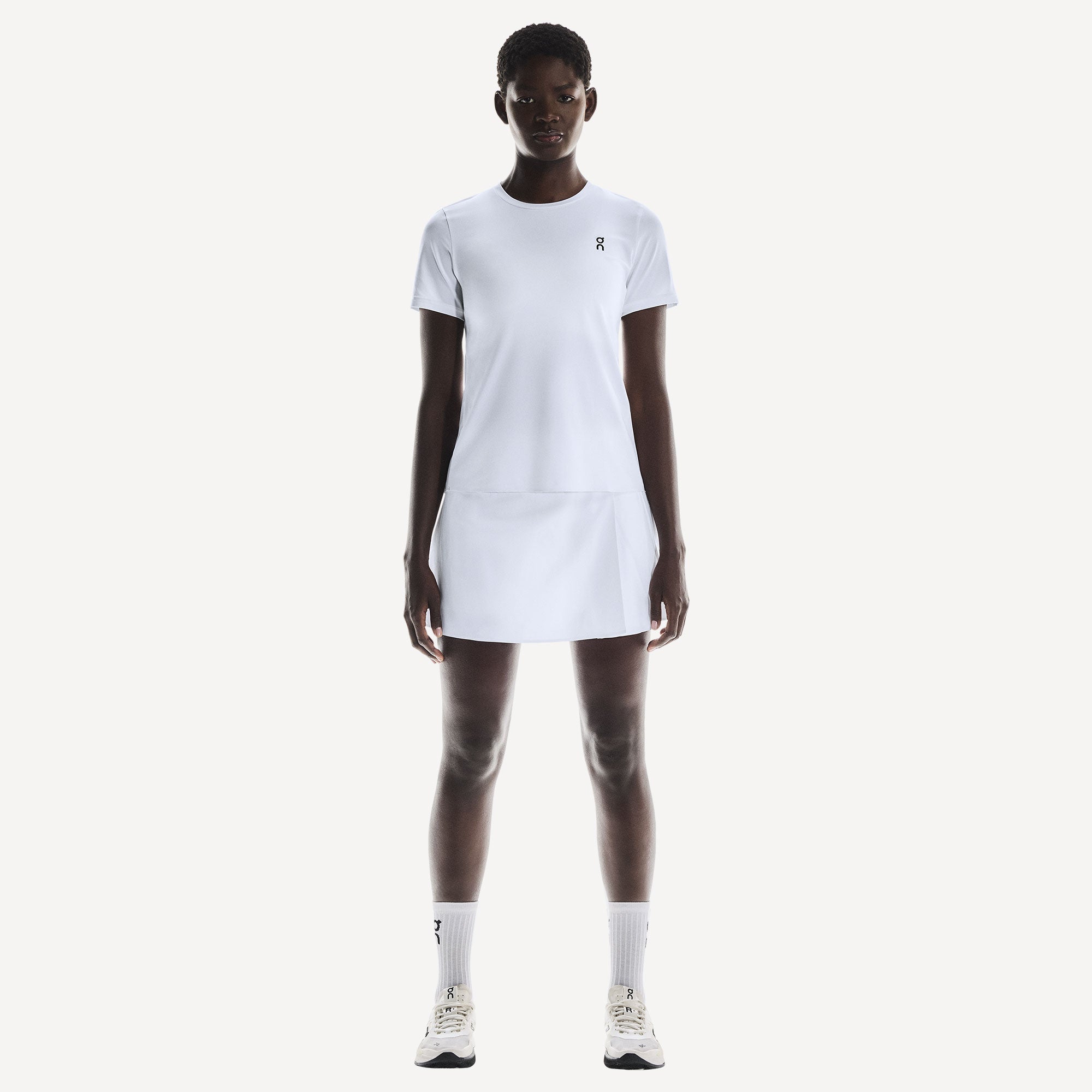 On Court Women's Pleated Tennis Skirt - White (1)
