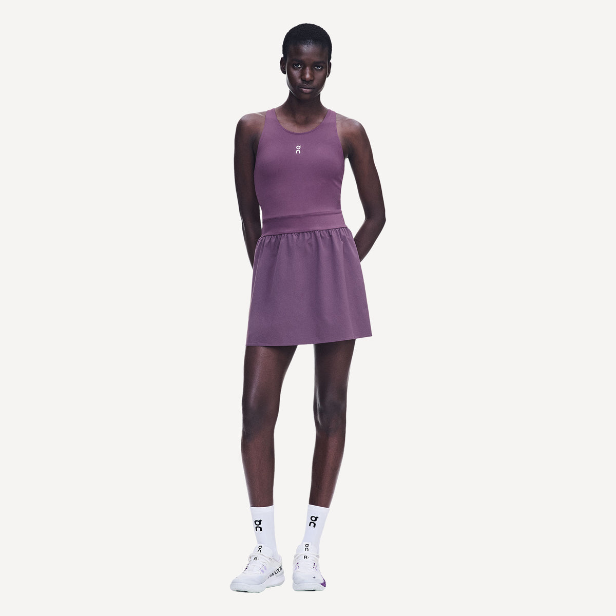 On Court Women's Split Tennis Dress - Purple (1)