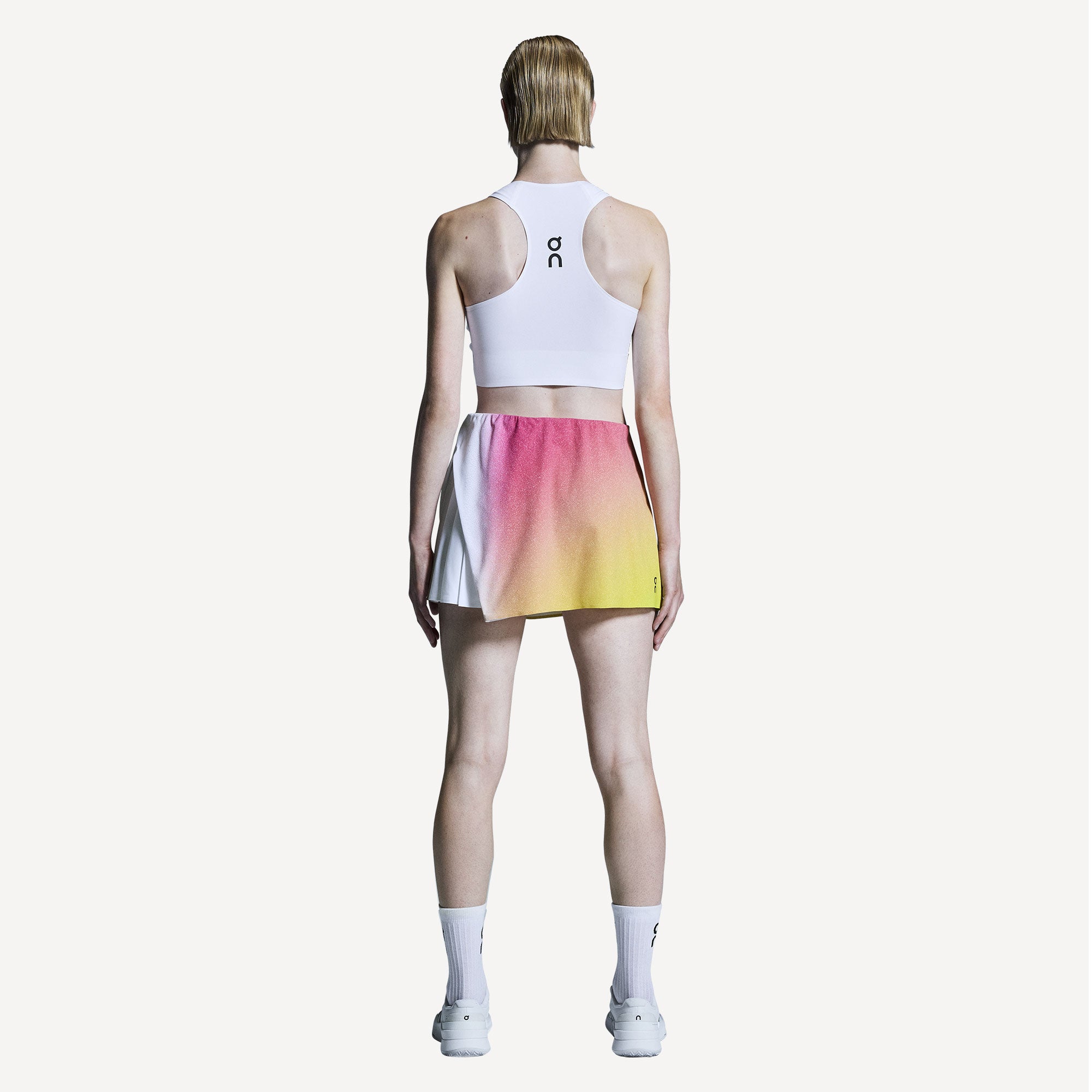 On Court Women's Tennis Crop Top - White (4)