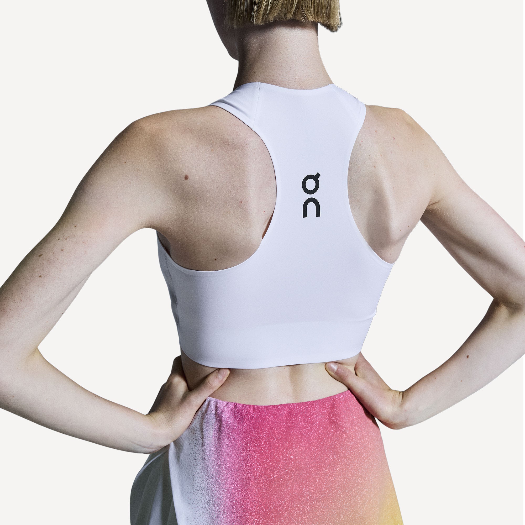On Court Women's Tennis Crop Top - White (6)