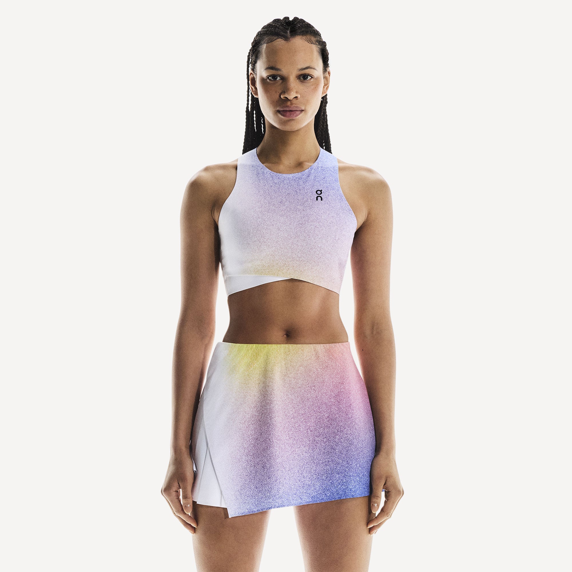 On Court Women's Tennis Crop Top - White (1)