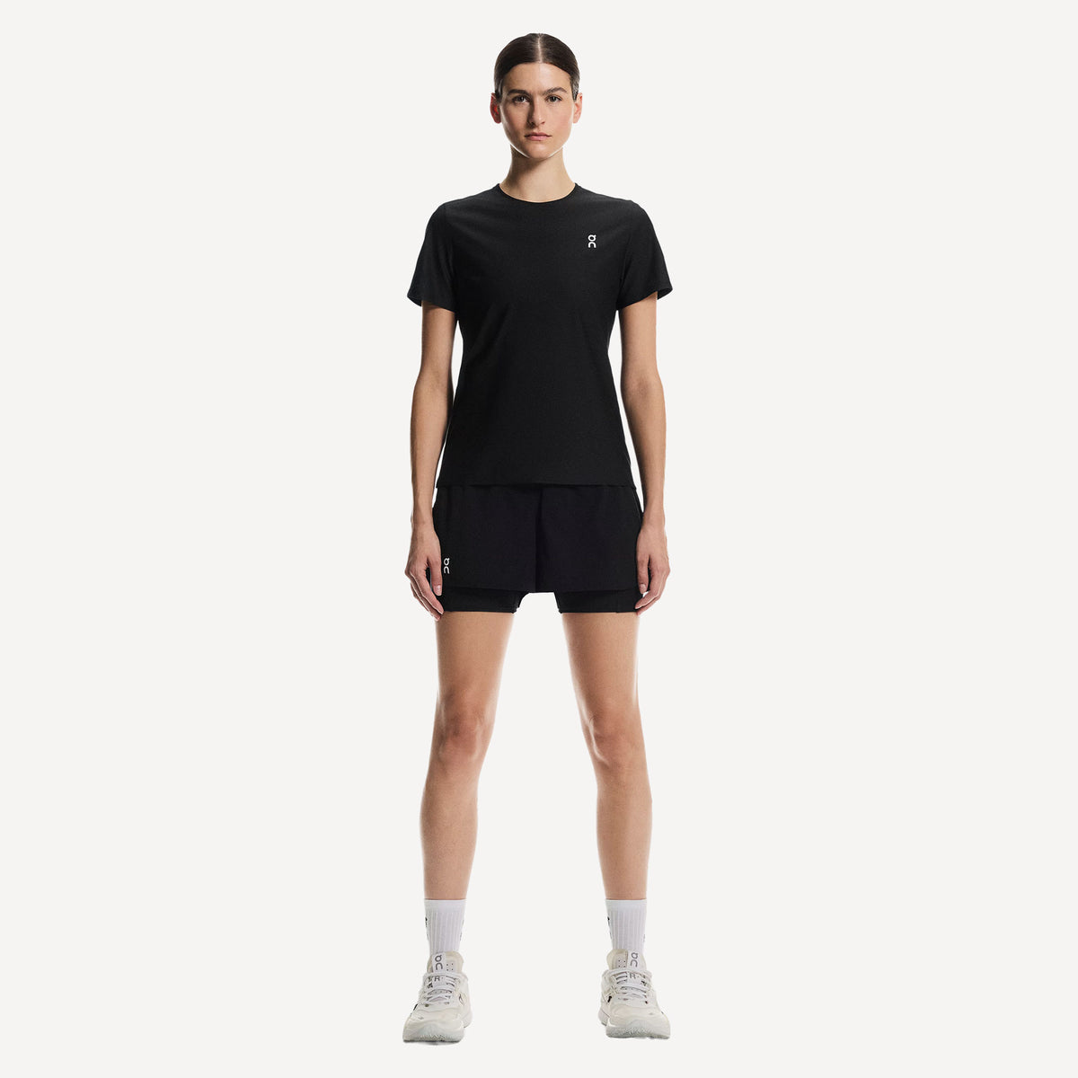 On Court Women's Tennis Shirt - Black (2)