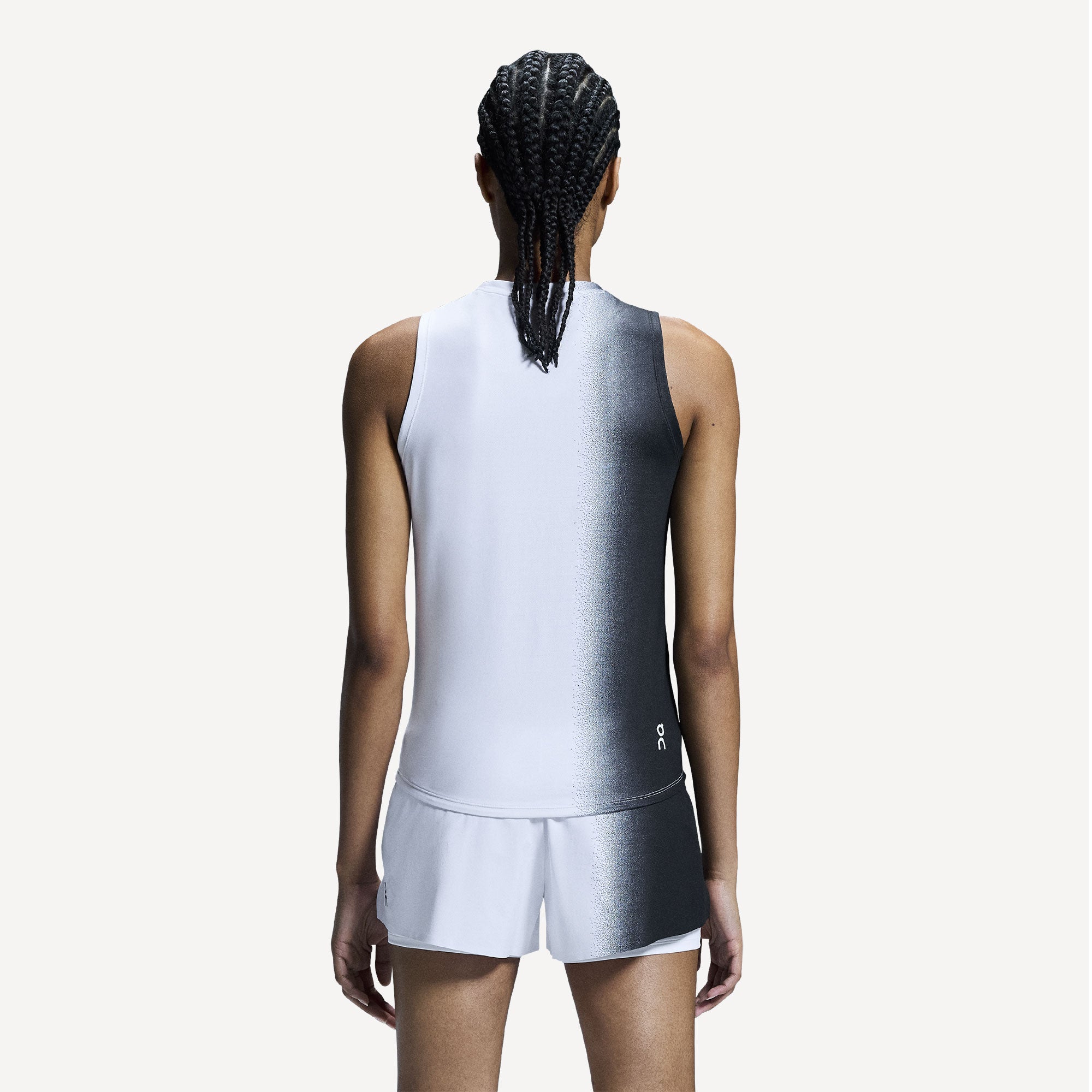 On Court Women's Tennis Tank - Black/White (2)