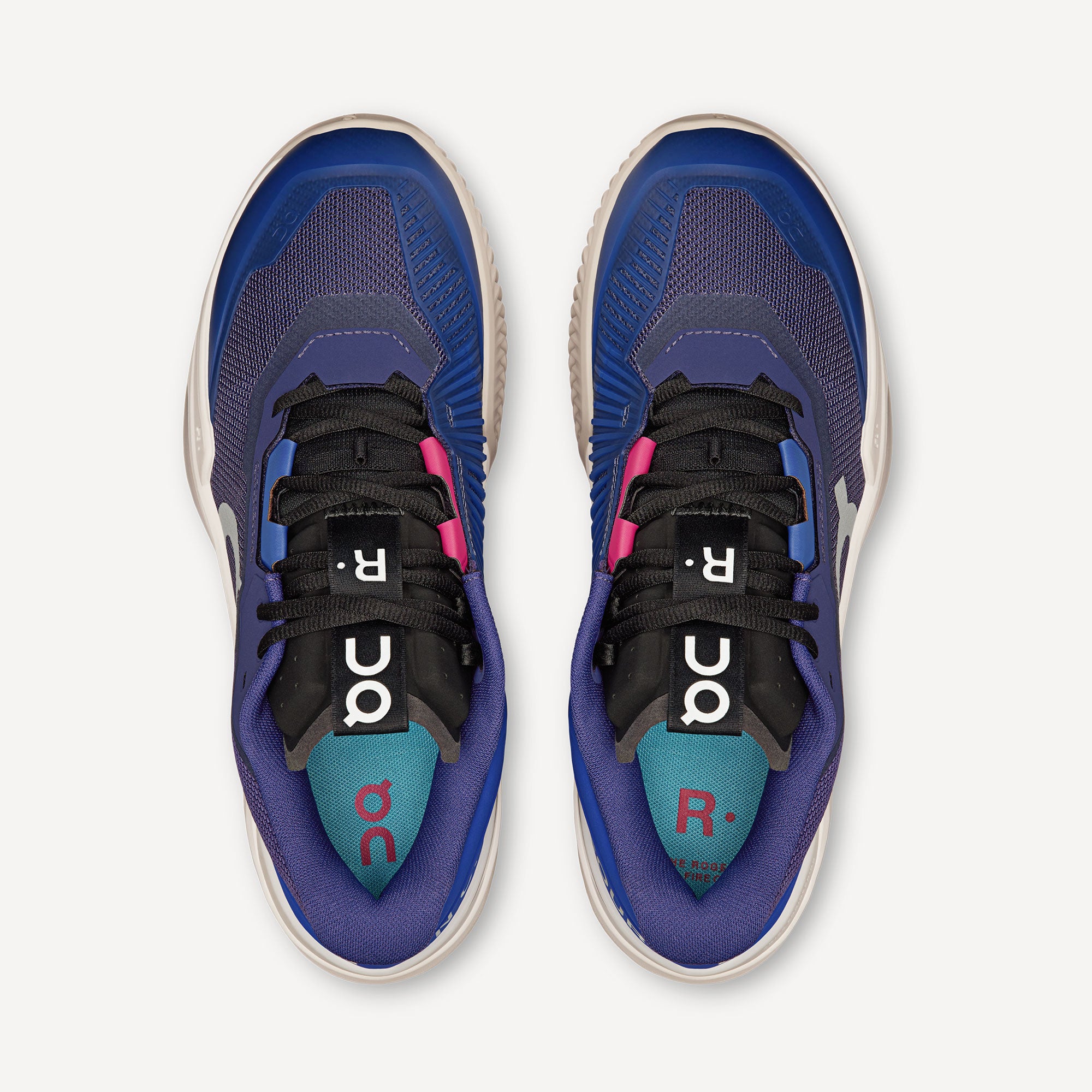 On The Roger Pro Fire Men's Clay Court Tennis Shoes - Blue (5)