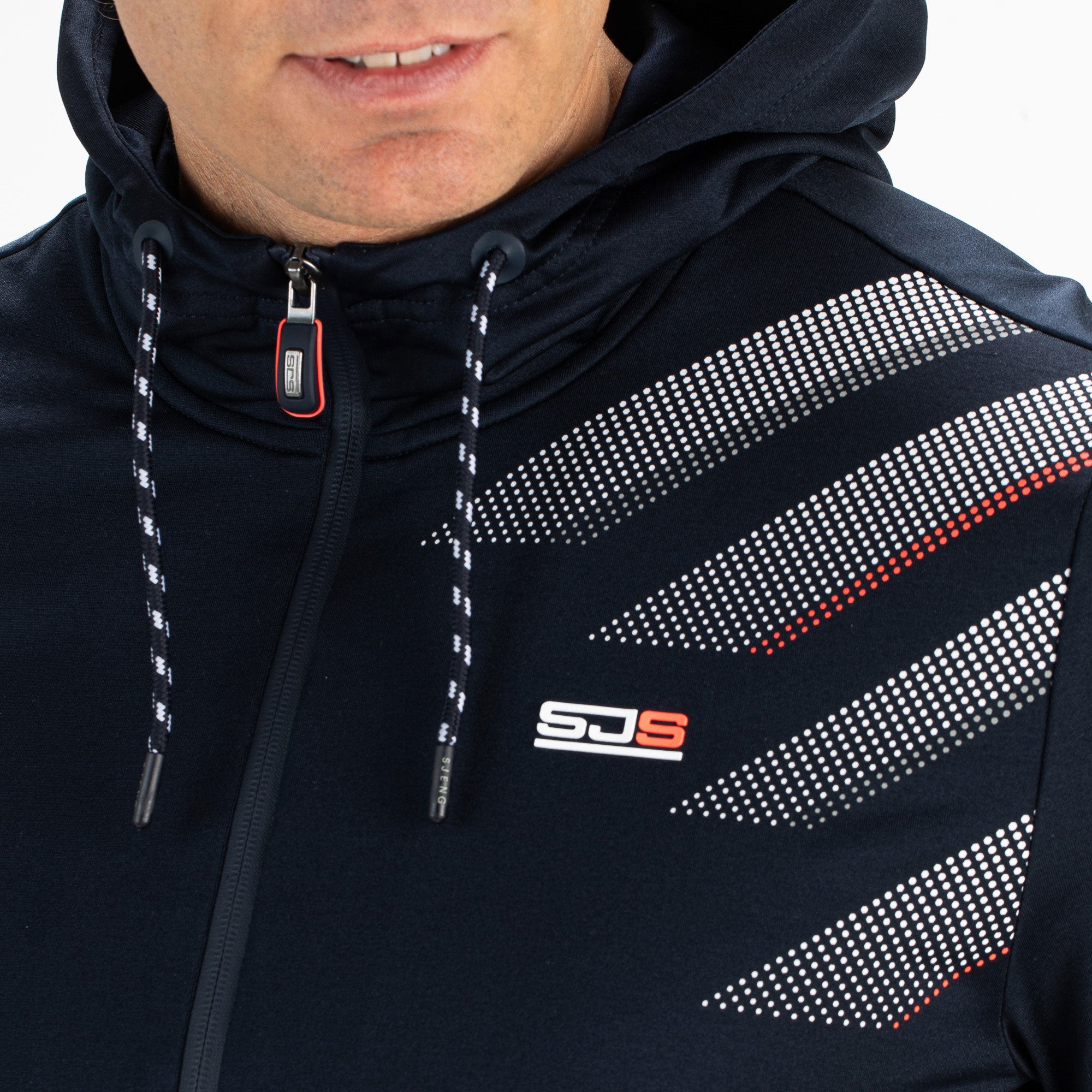 Sjeng Sports Ayden Men's Hooded Tennis Jacket Dark Blue (3)