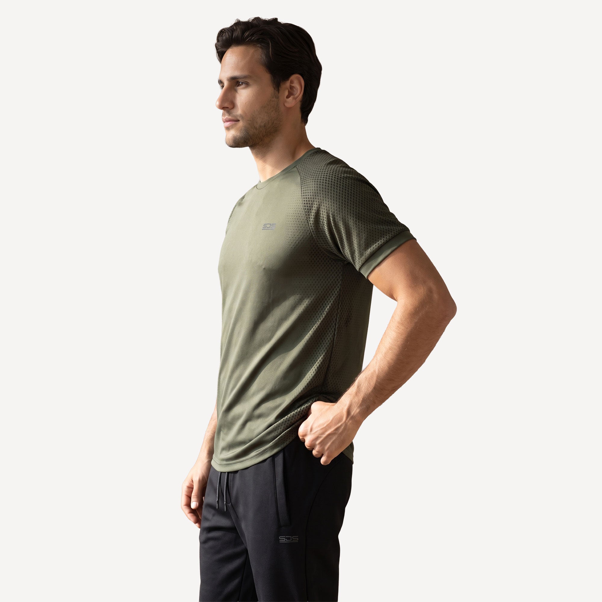 Sjeng Sports Bas Men's Tennis Shirt - Green (4)