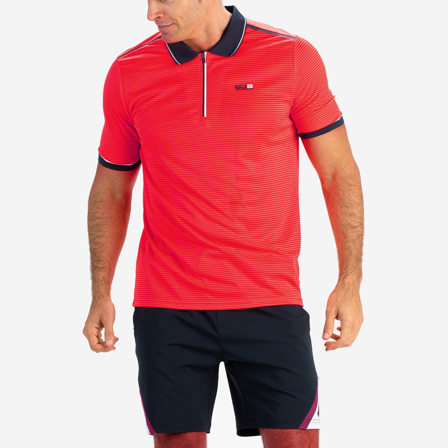 Sjeng Sports Bowie Men's Tennis Polo Red (1)