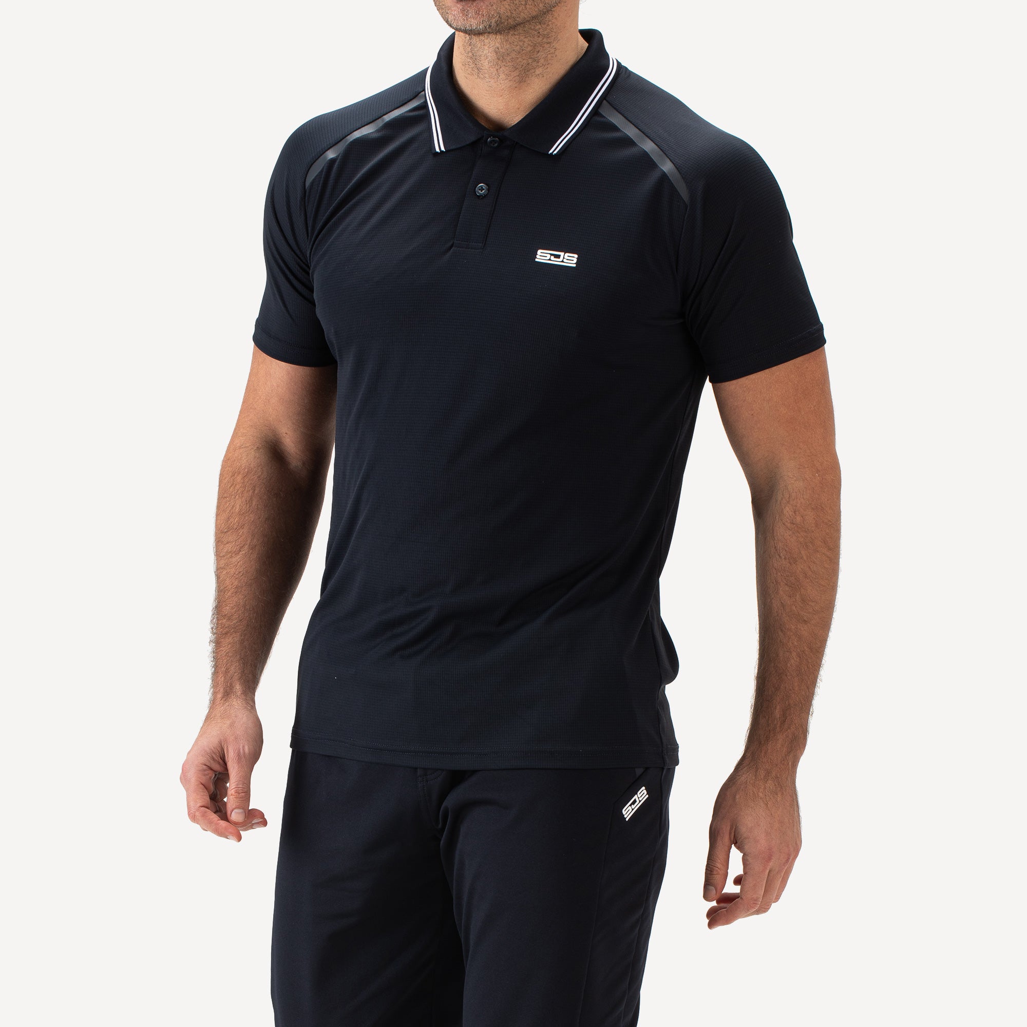 Sjeng Sports Brandon Men's Tennis Polo - Dark Blue (1)