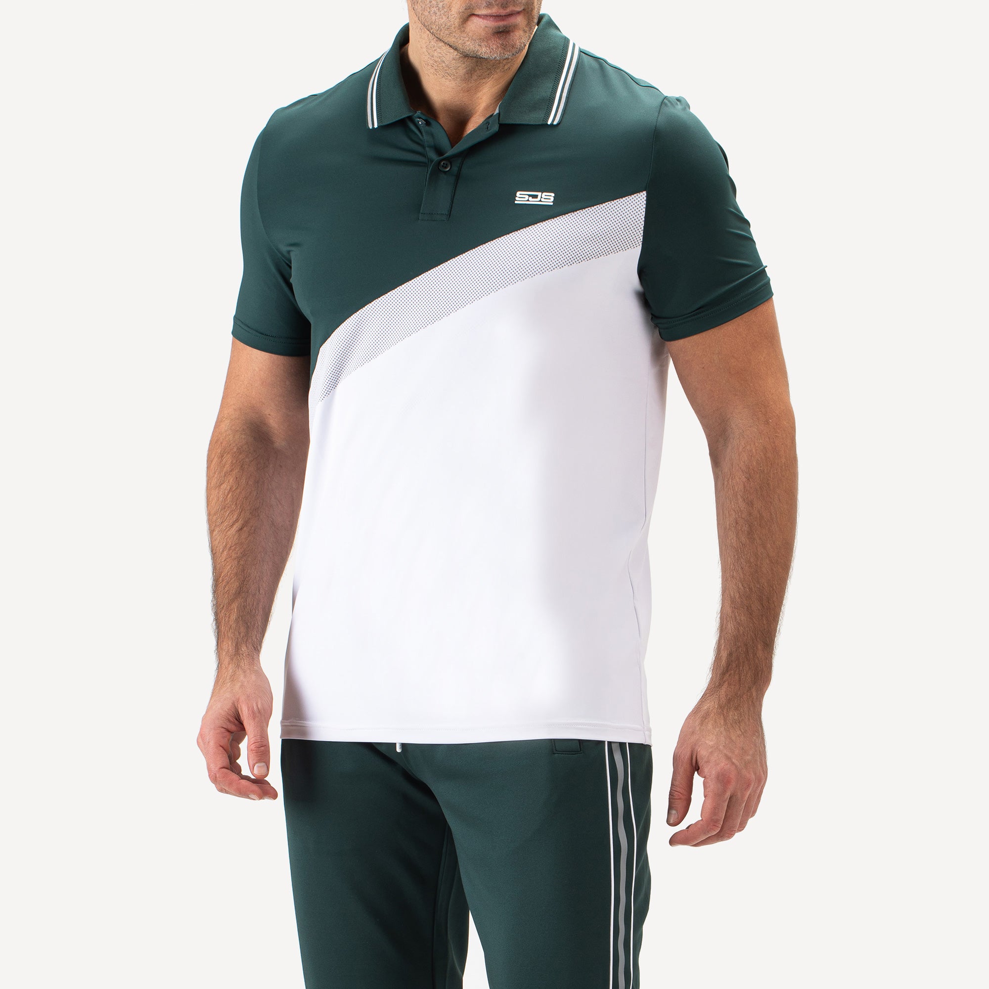 Sjeng Sports Braxon Men's Tennis Polo - Green (1)