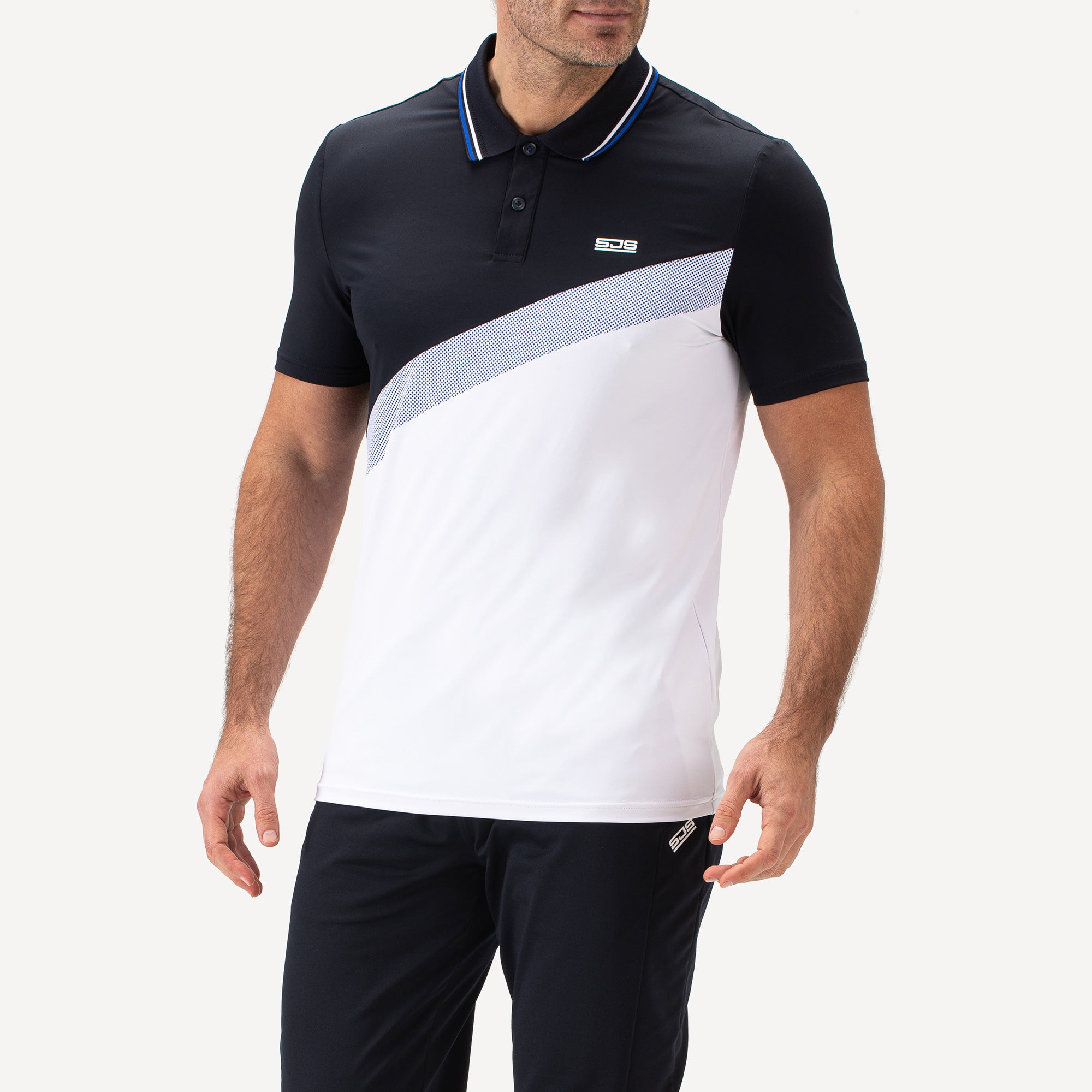 Sjeng Sports Braxon Men's Tennis Polo - Dark Blue (1)