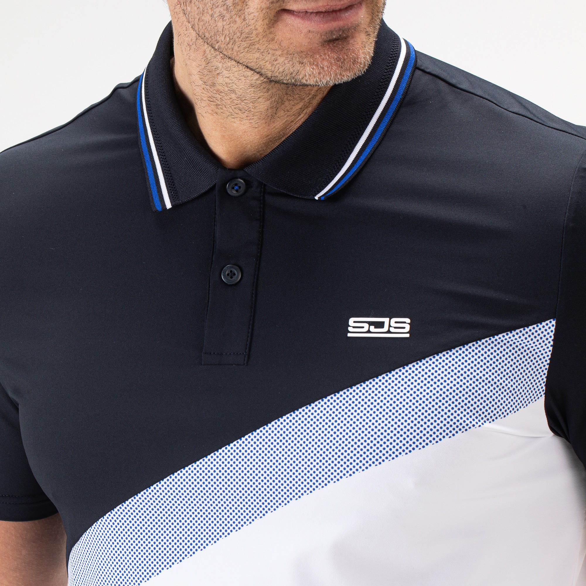 Sjeng Sports Braxon Men's Tennis Polo - Dark Blue (3)