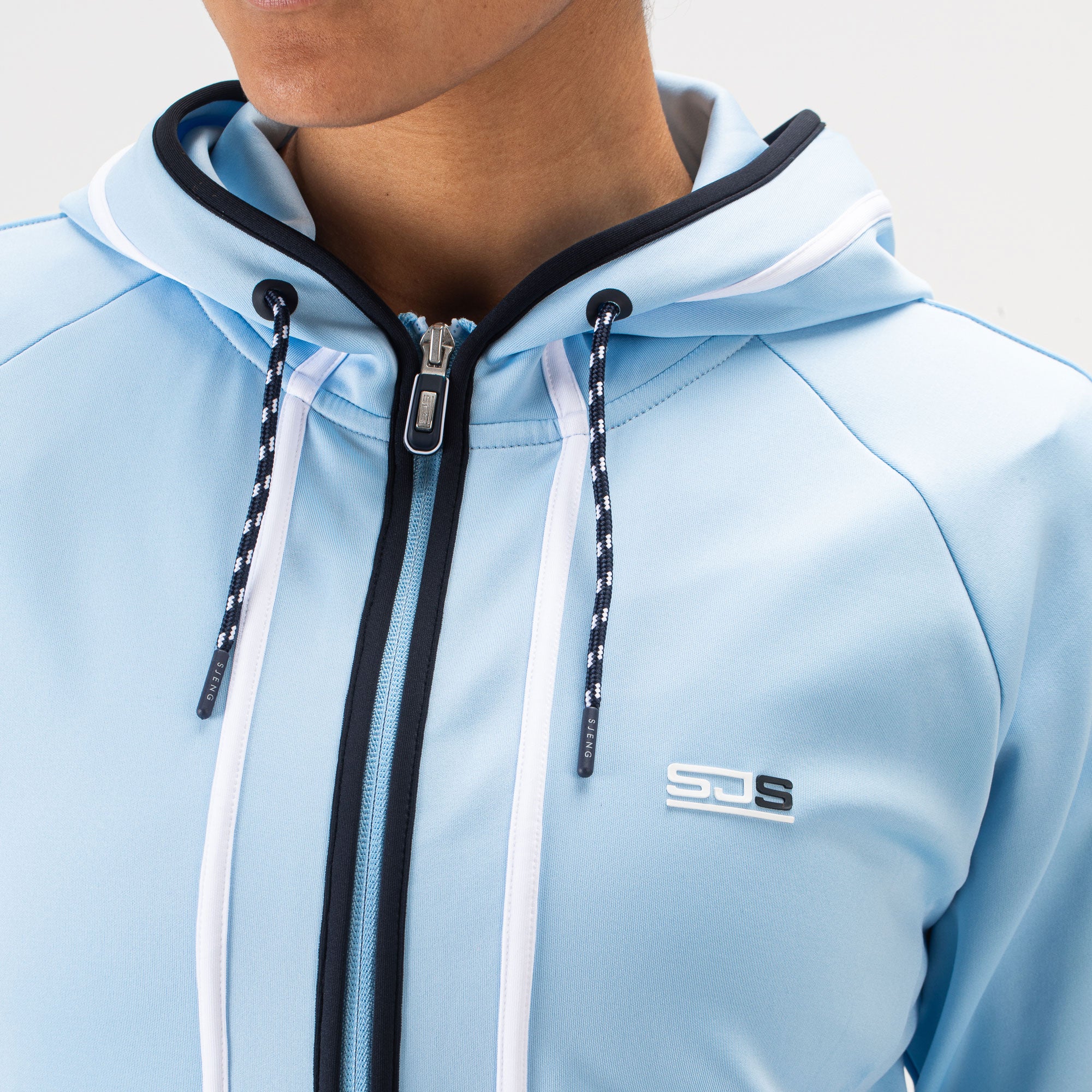 Sjeng Sports Fathia Women's Hooded Tennis Jacket - Blue (4)
