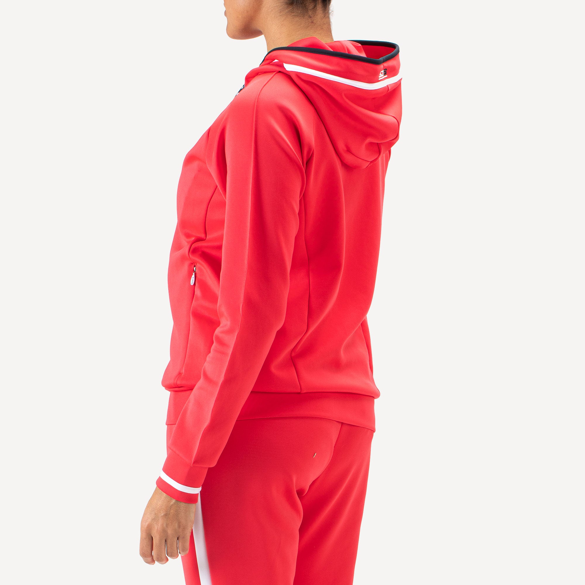 Sjeng Sports Fathia Women's Hooded Tennis Jacket - Red (2)