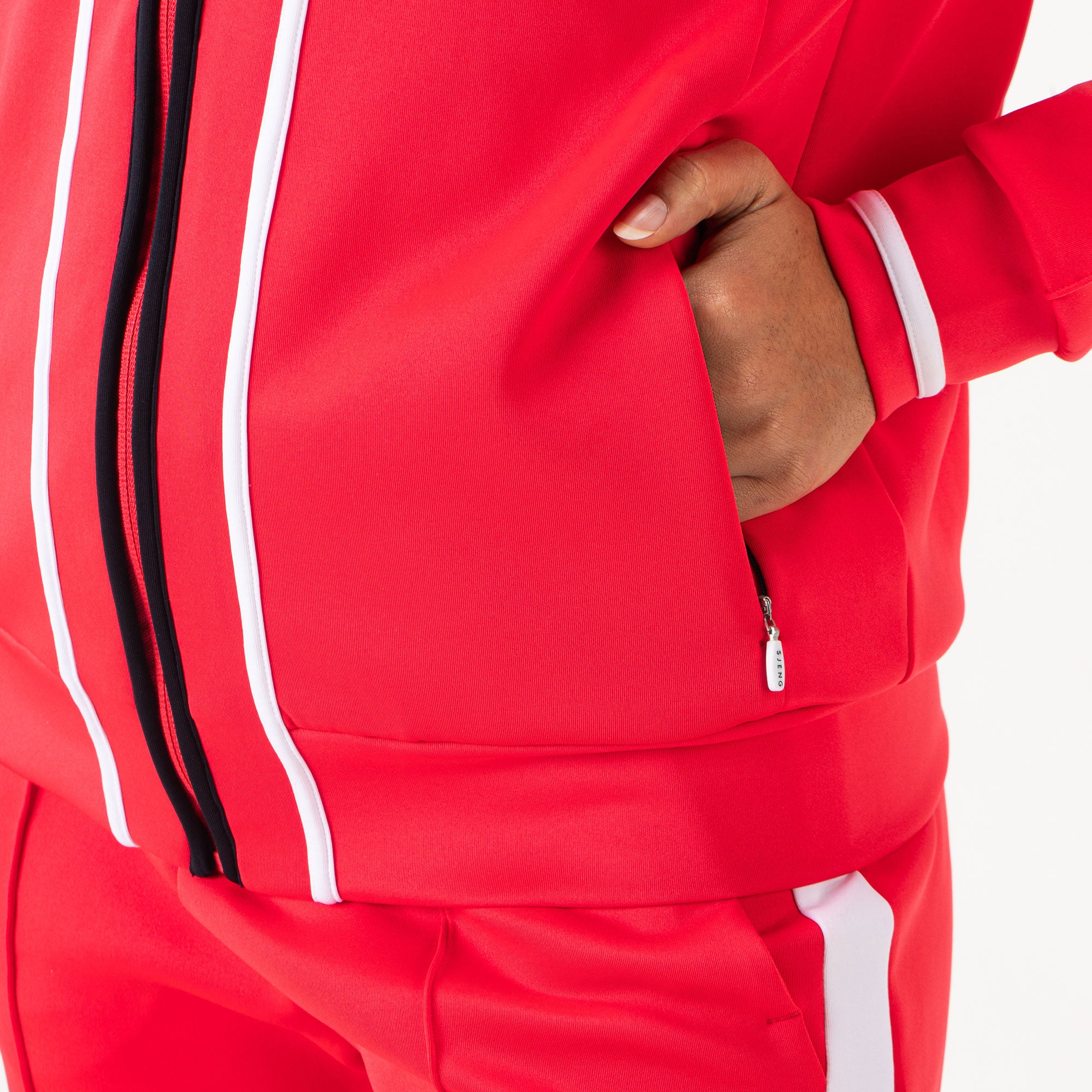 Sjeng Sports Fathia Women's Hooded Tennis Jacket - Red (5)