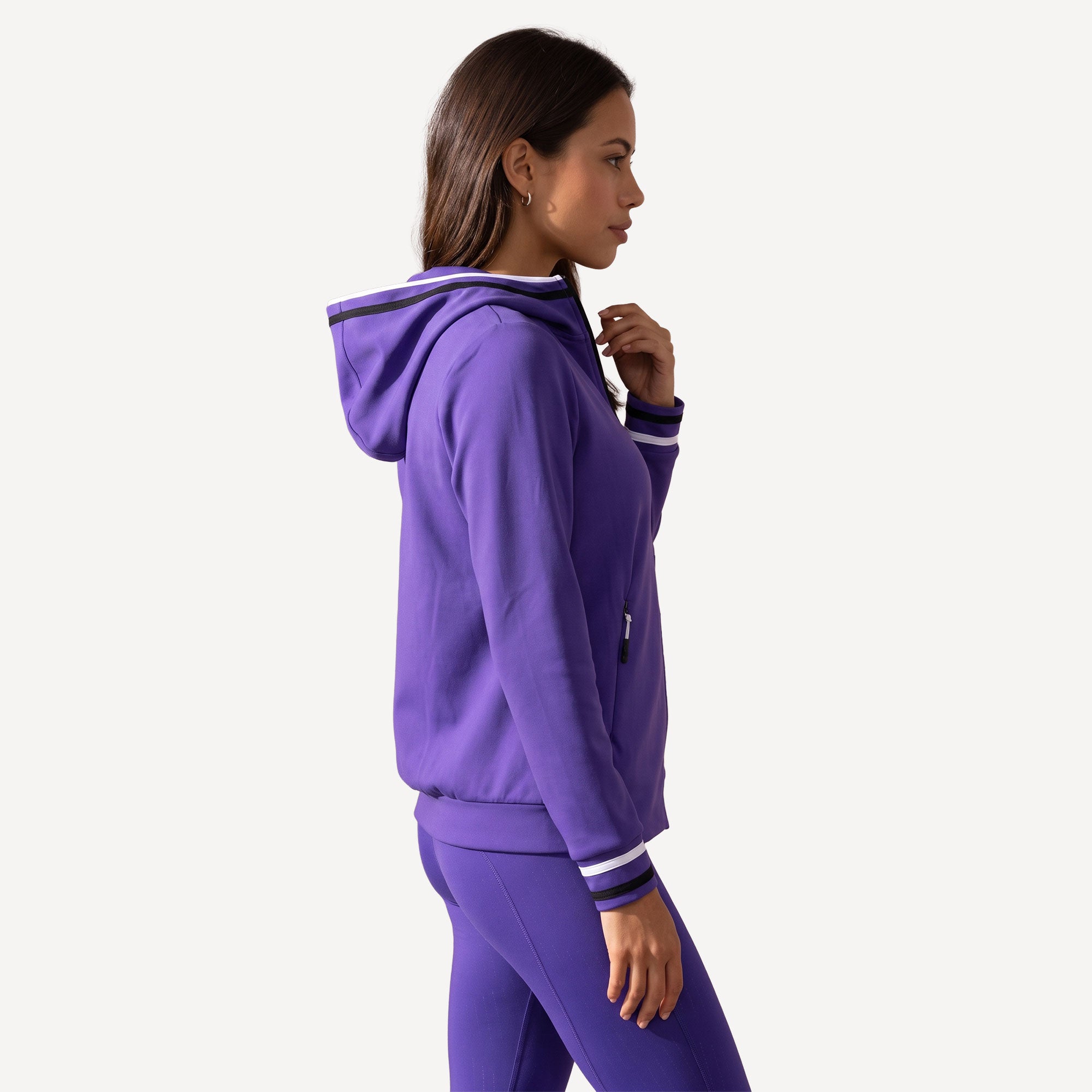 Sjeng Sports Filomena Women's Hooded Tennis Jacket - Purple (3)