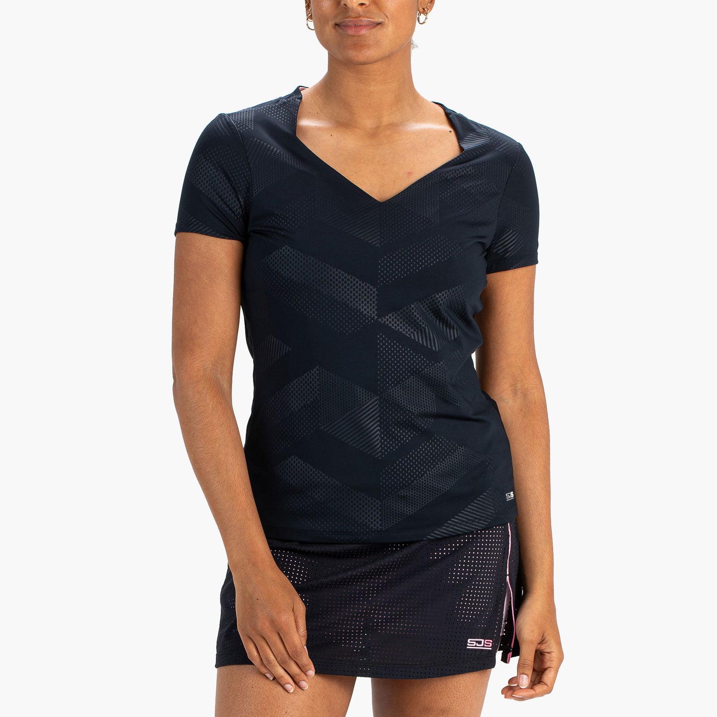 Sjeng Sports Honesty Women's Tennis Shirt Dark Blue (1)