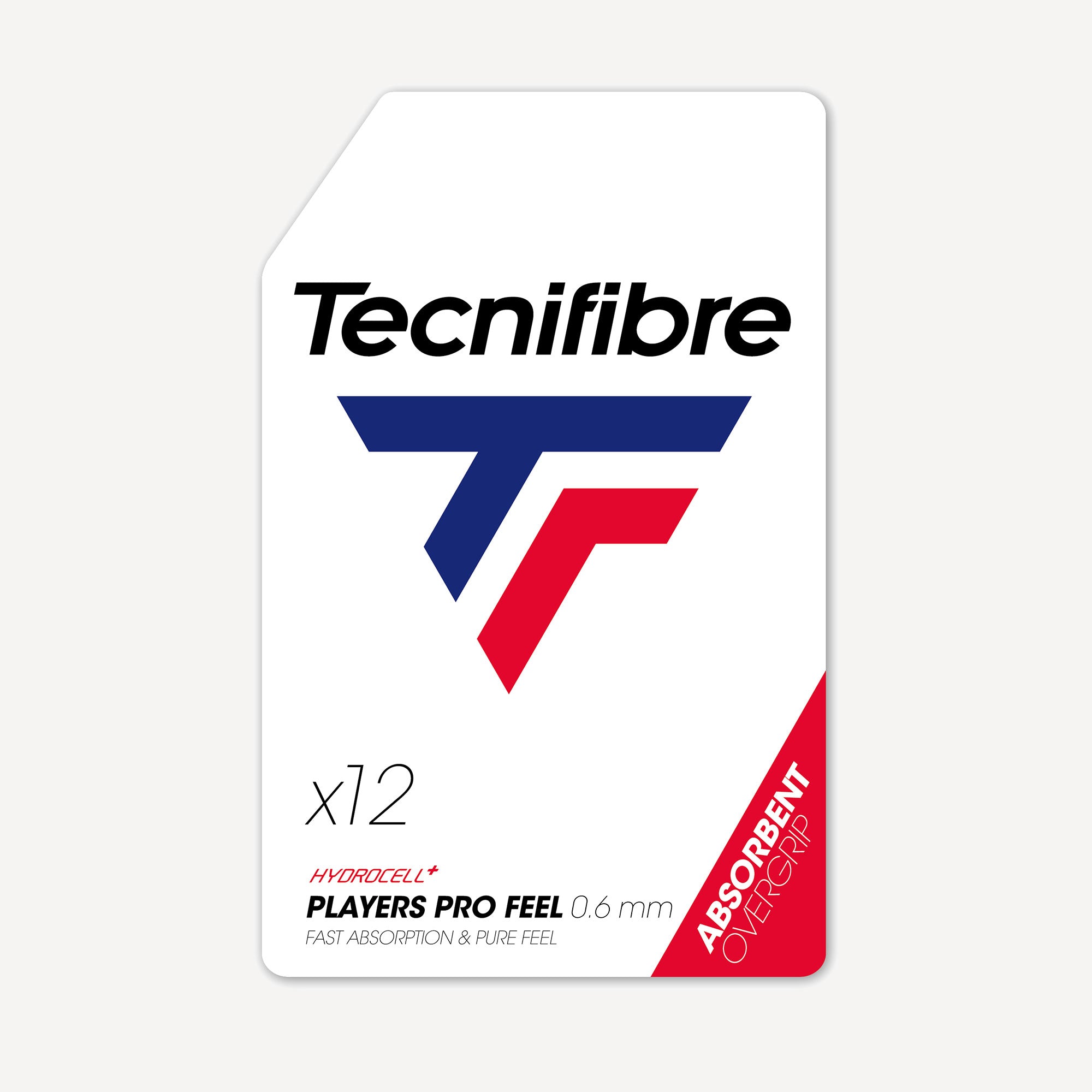 Tecnifibre Players Pro Feel 12 Tennis Overgrip - White (1)
