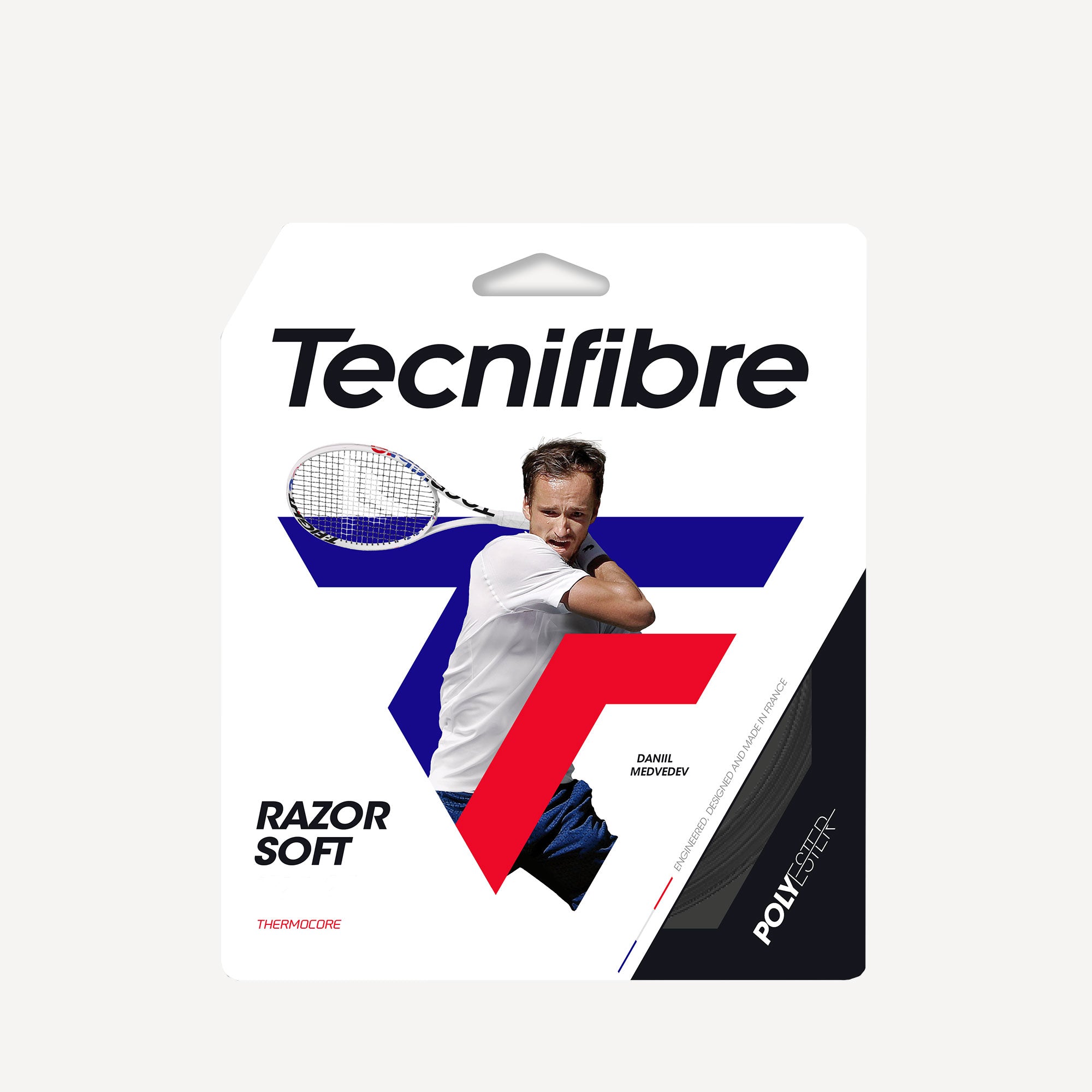 Tecnifibre Razor Soft Tennis String Set 12 m - Grey (1)