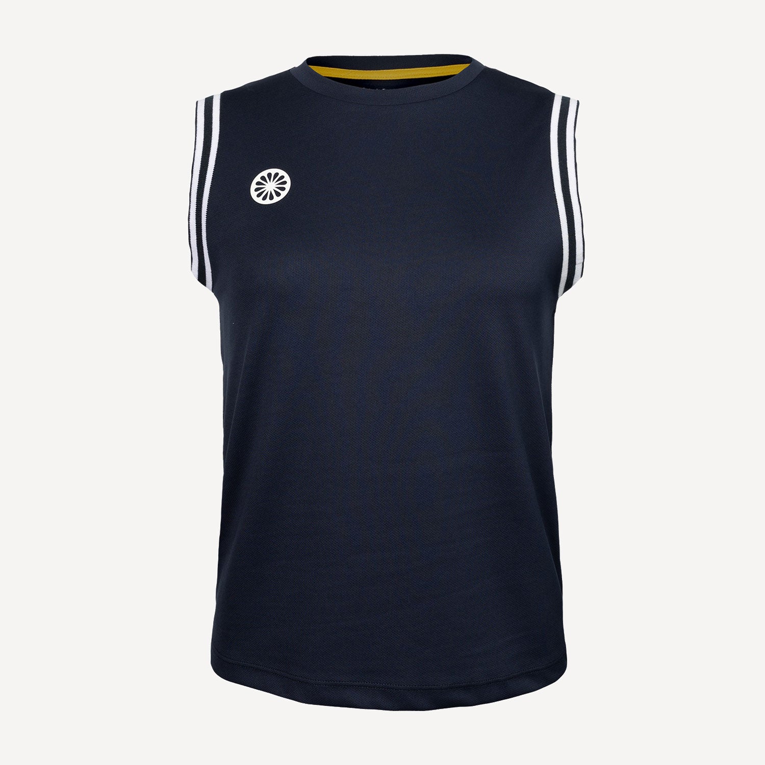 The Indian Maharadja Girls' Sleeveless Pique Tennis Tank - Dark Blue (1)