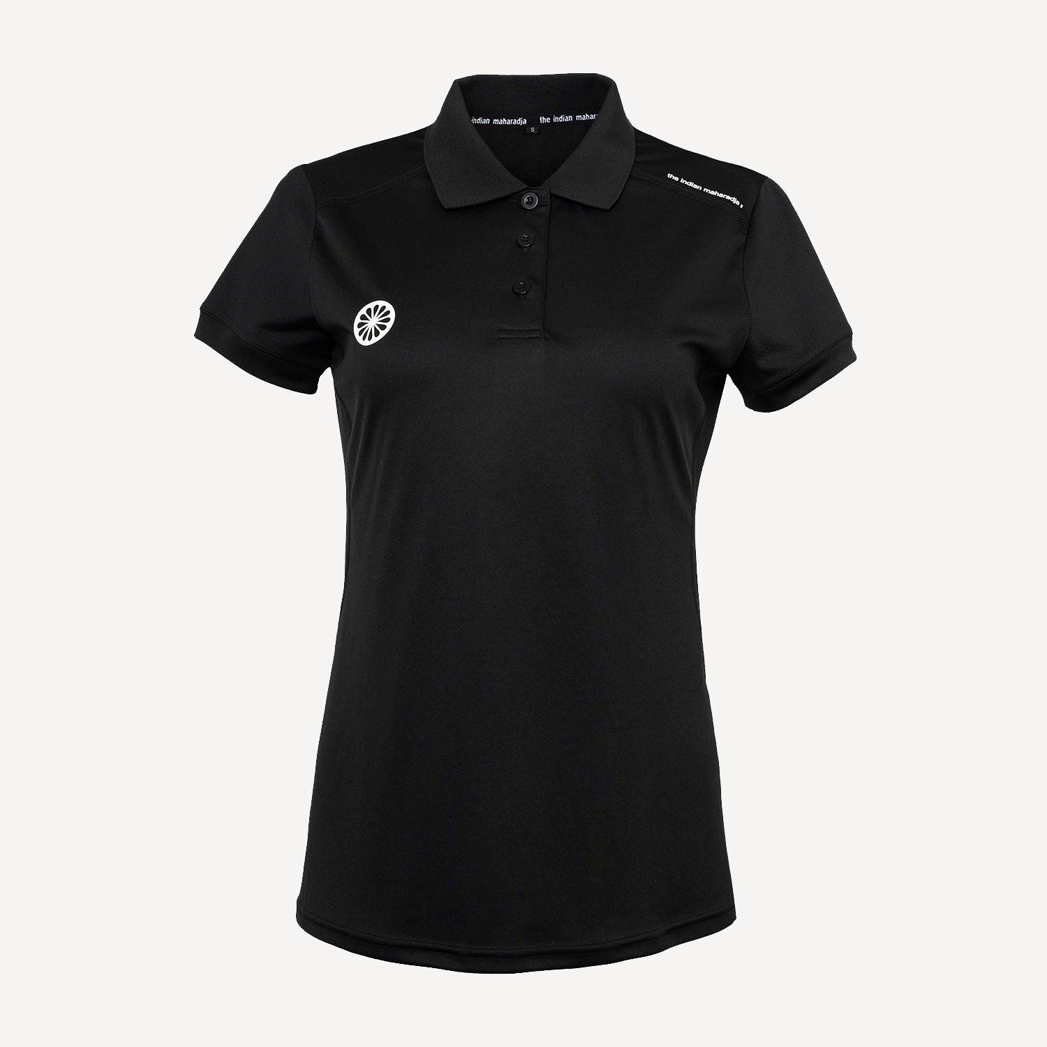 The Indian Maharadja Jaipur Women's Performance Polo - Black (1)