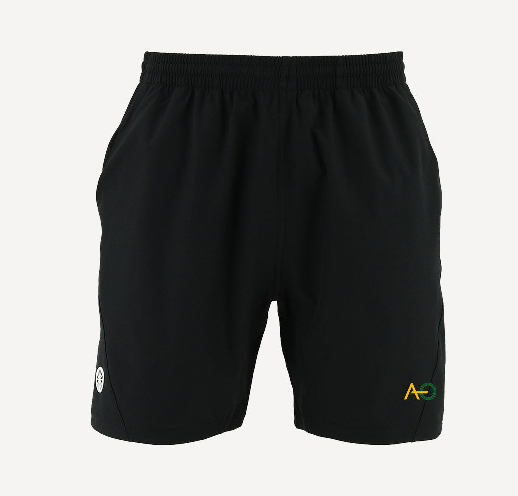 The Indian Maharadja Kadiri Boys' 7-Inch Tennis Shorts - Aeolus Oledo - Black (1)