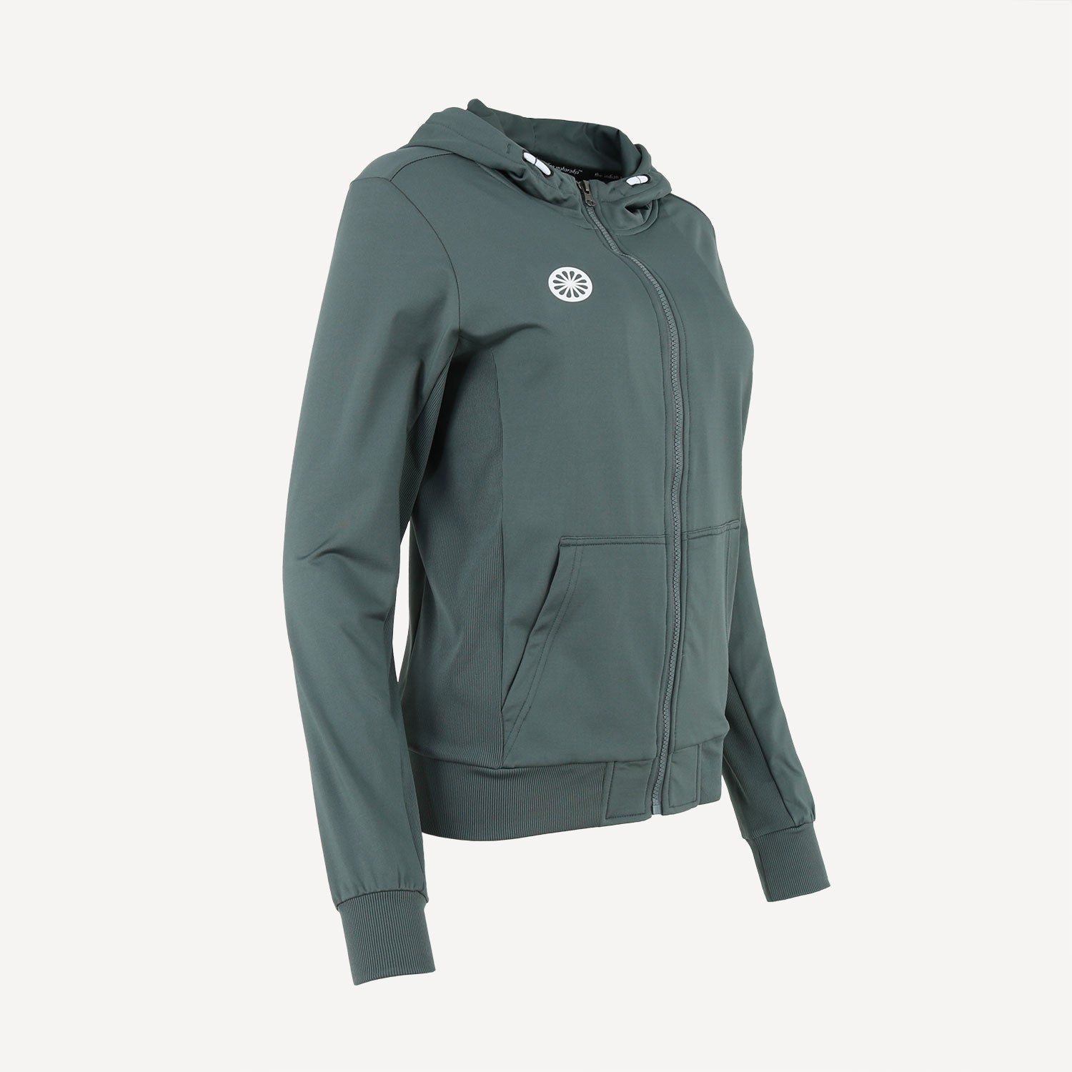 The Indian Maharadja Kadiri Women's Hooded Tennis Jacket - Green (4)