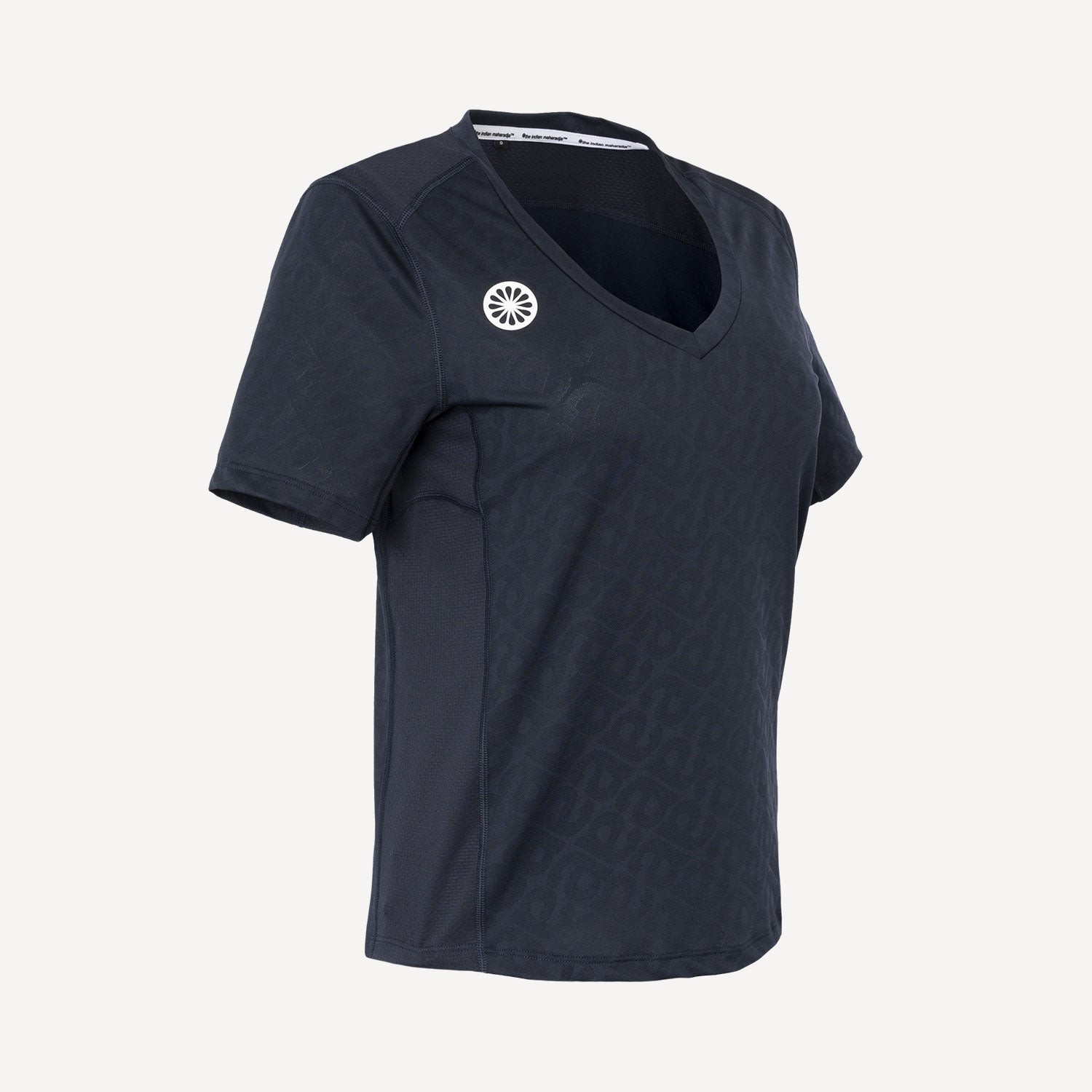 The Indian Maharadja Kadiri Women's Jacquard Tennis Shirt - Dark Blue (3)