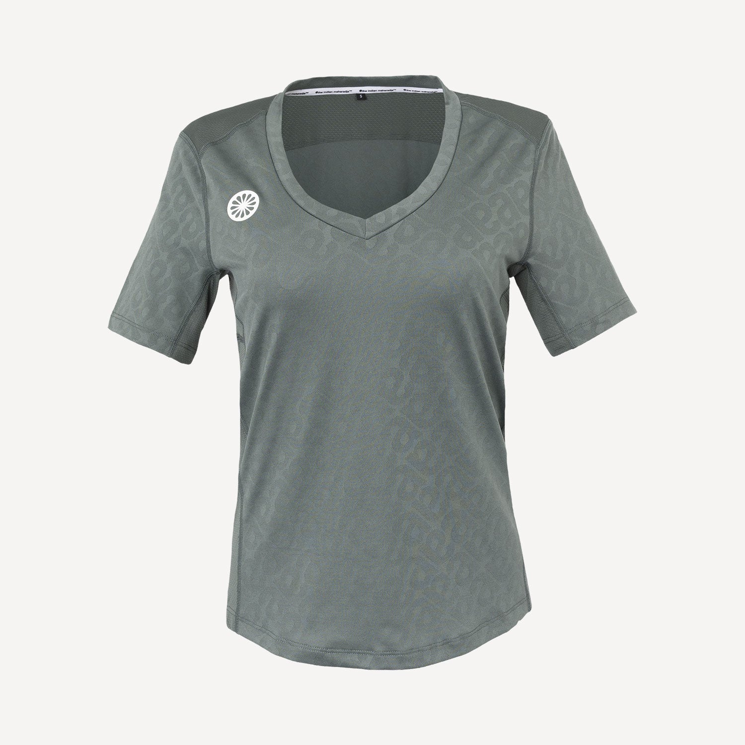 The Indian Maharadja Kadiri Women's Jacquard Tennis Shirt - Green (1)