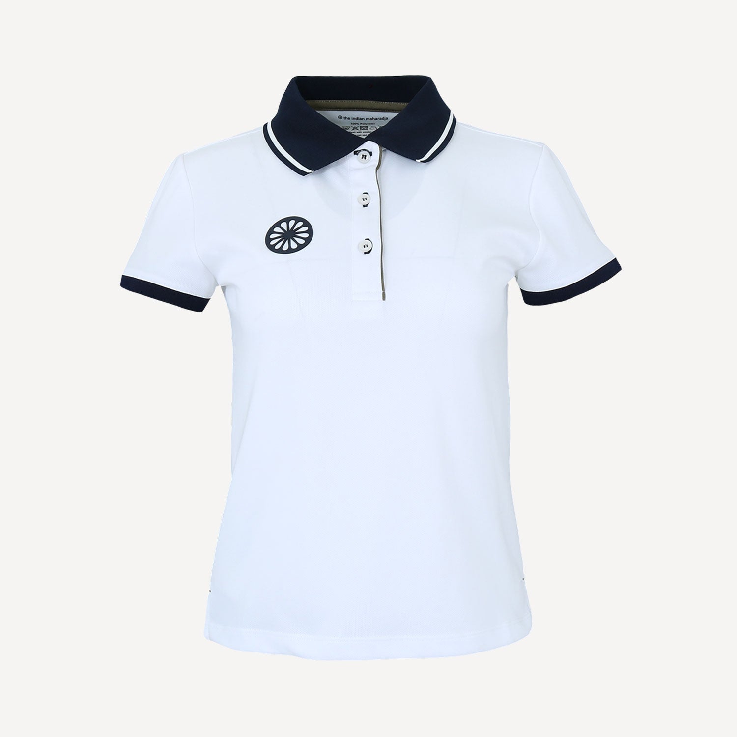 The Indian Maharadja Kadiri Women's Pique Tennis Polo - White (1)