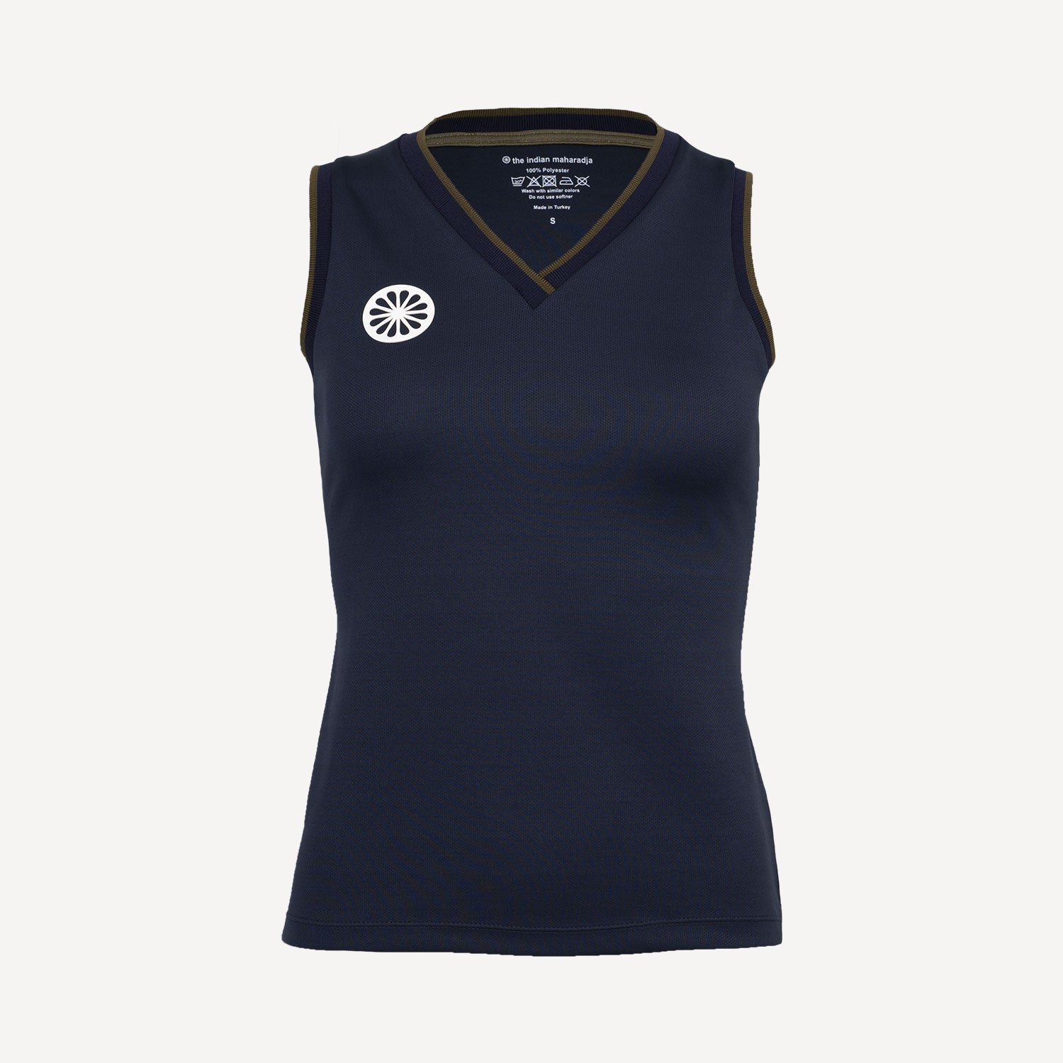 The Indian Maharadja Kadiri Women's Pique Tennis Tank - Dark Blue (1)