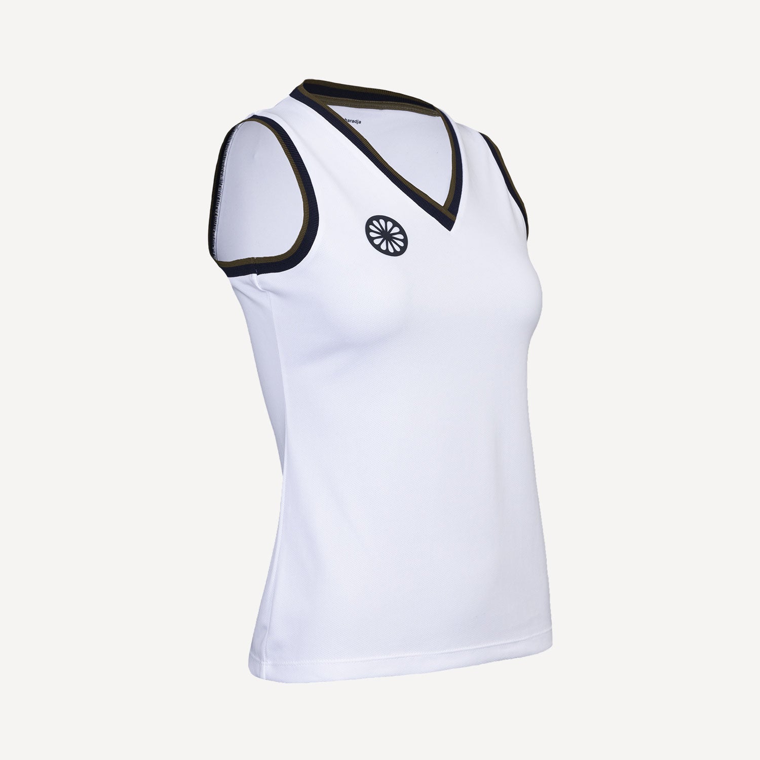 The Indian Maharadja Kadiri Women's Pique Tennis Tank - White (3)