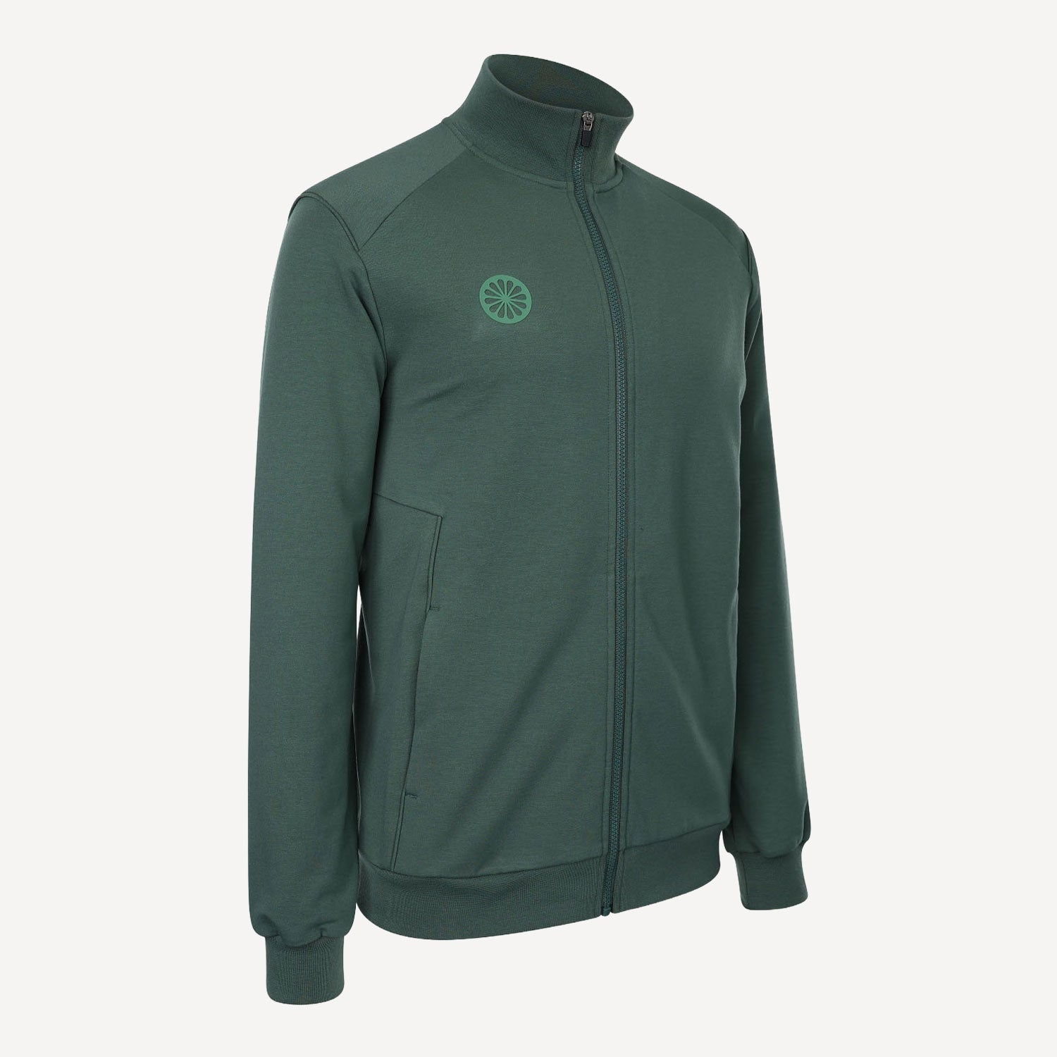 The Indian Maharadja Men's Cotton Tennis Track Jacket - Hunter Green (4)