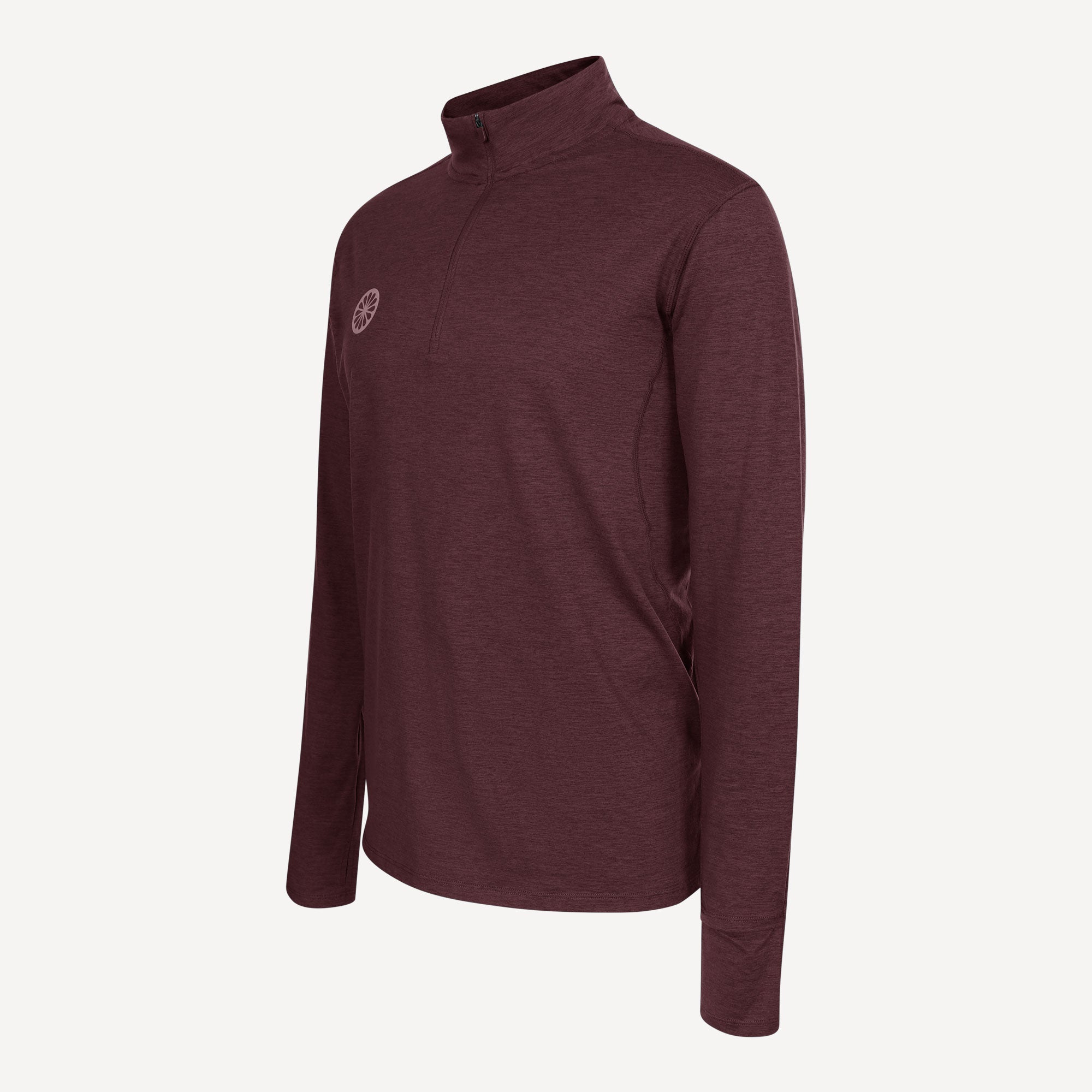The Indian Maharadja Men's Half-Zip Long-Sleeve Top - Red (4)