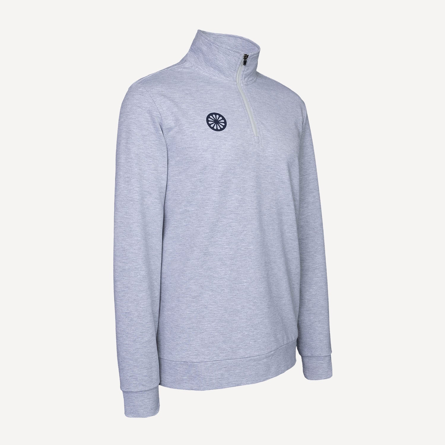 The Indian Maharadja Men's Half-Zip Tennis Sweater - Grey (4)